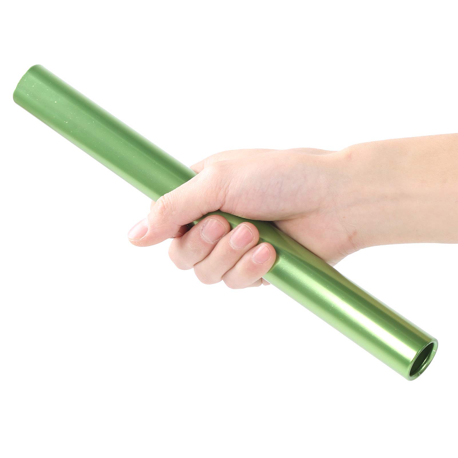 Bastoni per Staffetta Atletica Leggera in Alluminio, Corsa di Gara (Green)