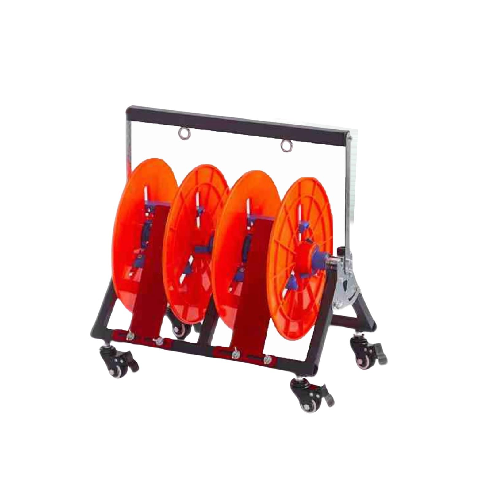 WDSOPK Wire Spool Rack with Wheels, Dispenser,Multiple Axle Cable Caddy Holde,Large Capacity for Electrical Industrial (2 Rods Wire)