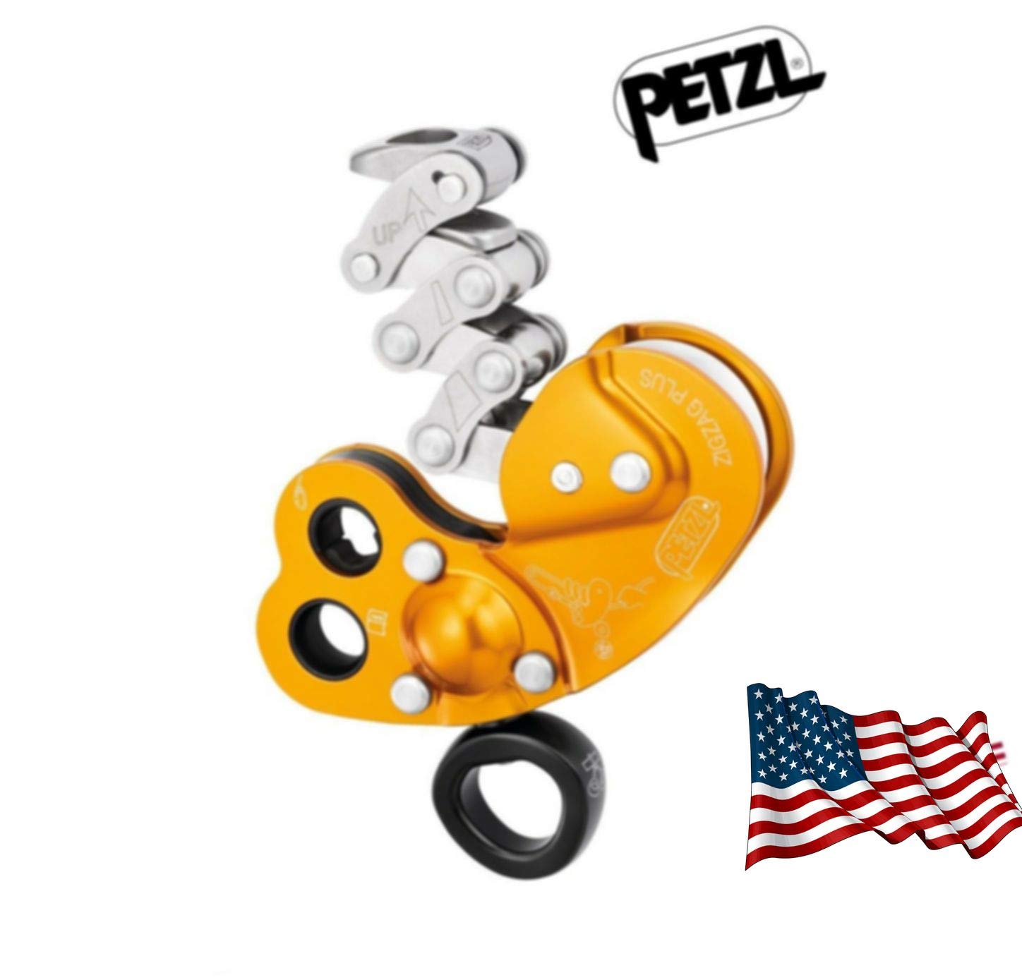 Compatible Parts_ PETZL Professional Zigzag Plus Mechanical Prusik Pulley D022BA00 11.5-13mm Rope Fast Shipping!