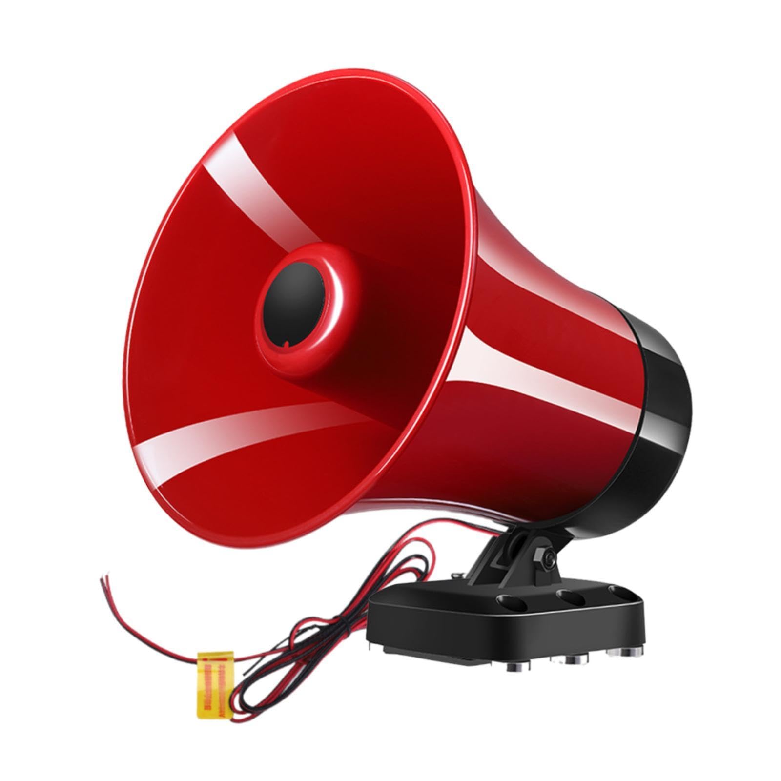 Milageto Altavoz Megáfono para Coche, Amplificador para Vehículo, Trompeta, Fácil de Instalar, Regalo, Portátil.