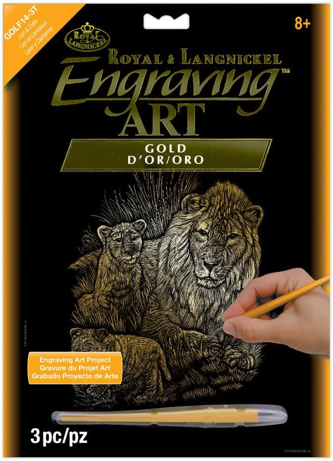Royal and Langnickel Gold Engraving Art, Owls