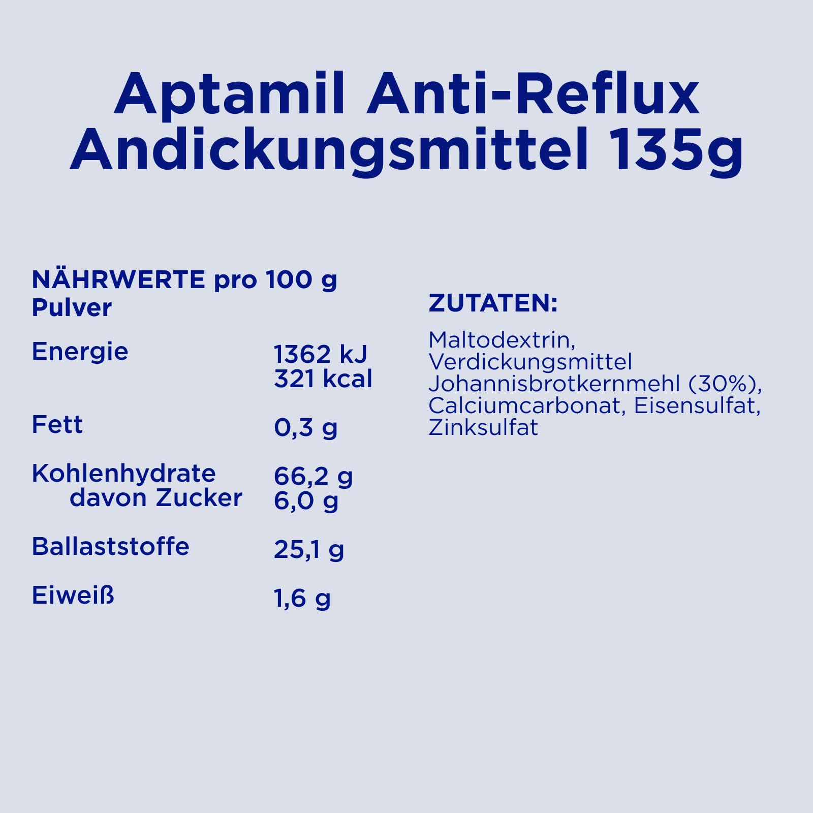 Aptamil Anti-Reflux - Komplettnahrung von Geburt an, Zum Diät Management, Bei Spucken und Aufstoßen, Babynahrung, Milchpulver, 6x 135 g