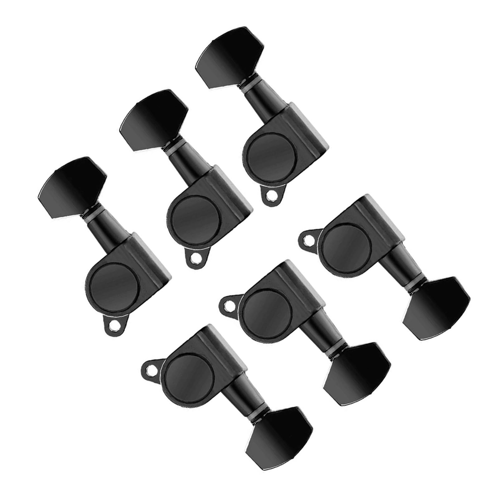 Testa dell'accordatore per chitarra Oro/Cromo/Nero Perni di accordatura per corde durevoli sigillati a grandezza naturale Testa Dell'accordatore Per Chitarra (Color : Black)