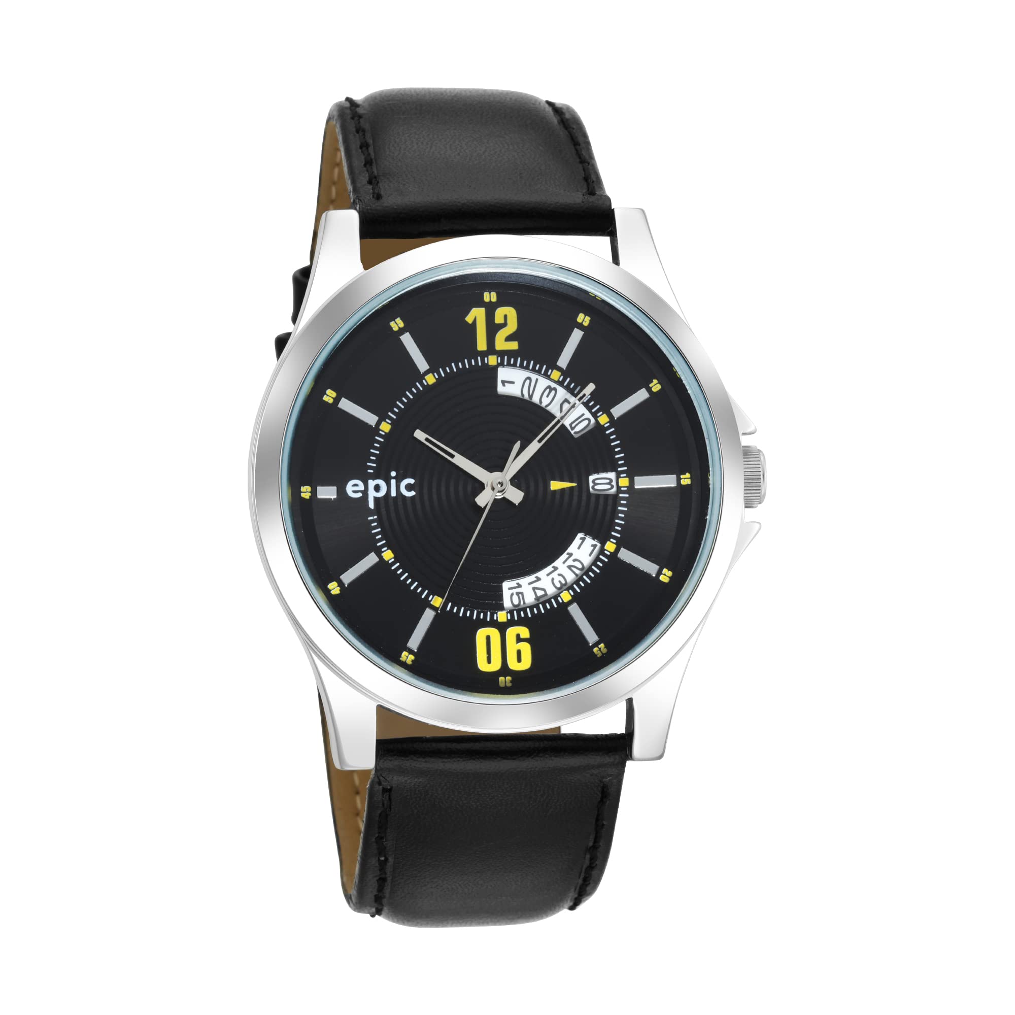 Sonata Leather Men Epic Gents Analog Watch - Ep10001Sl03, Black (B0BRHK96TB) Amazon Price History, Amazon Price Tracker