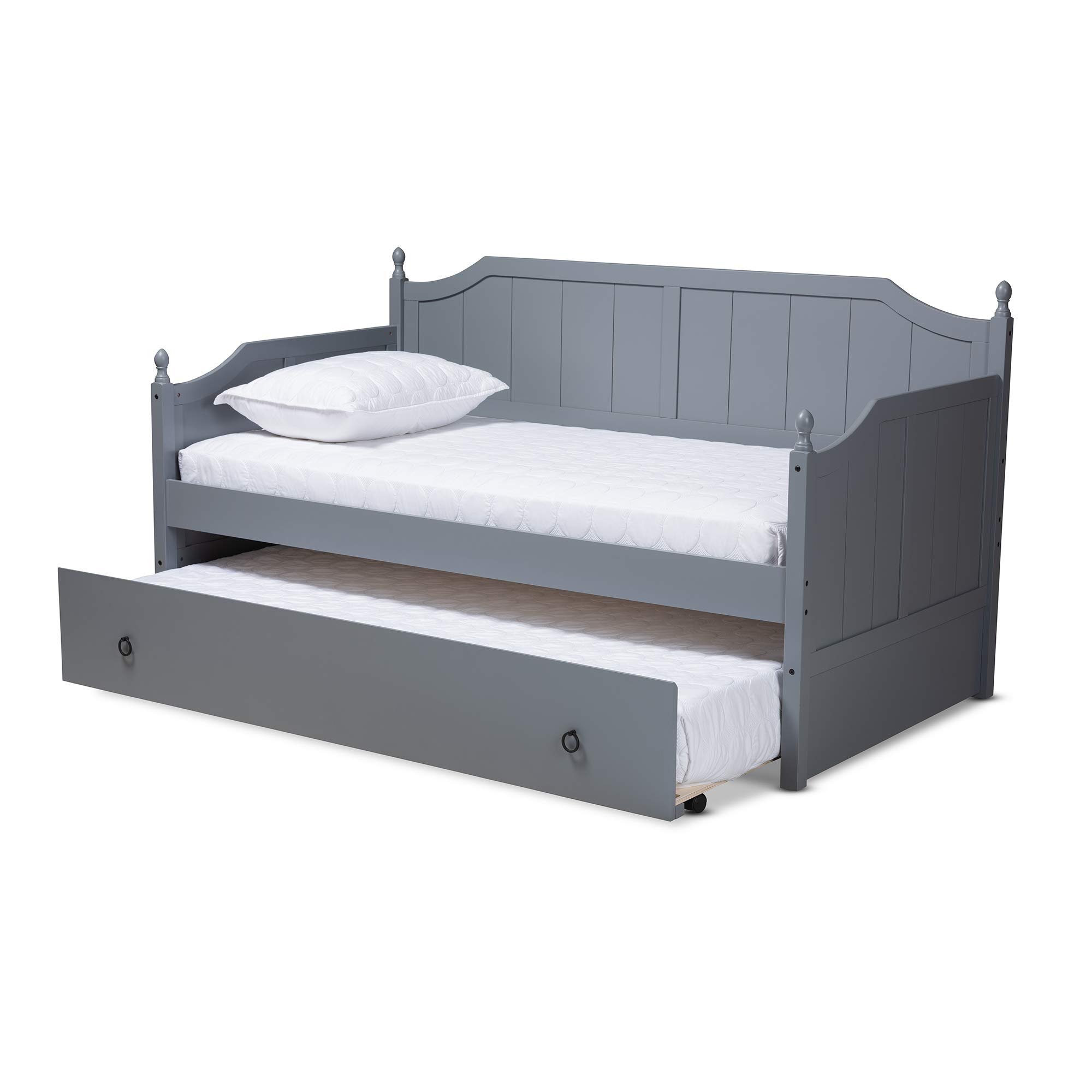 Baxton Studio Daybed, Single, Gray