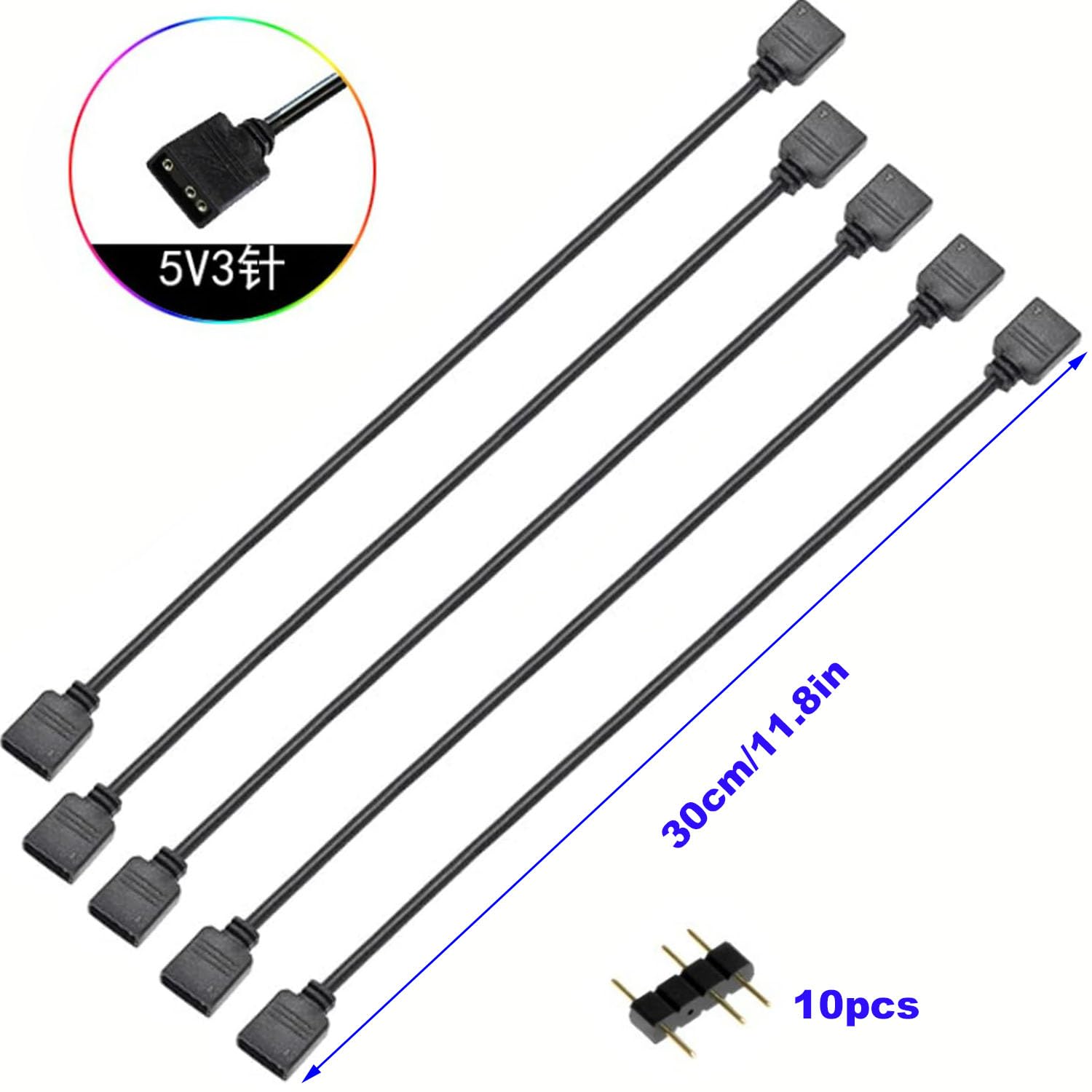Ventilador 12 Cm ARGB 5 V 3 Pines 4 Pines PWM Caja De CPU Enfriamiento Espejo Infinito Invertido Negro Dqrwqpou