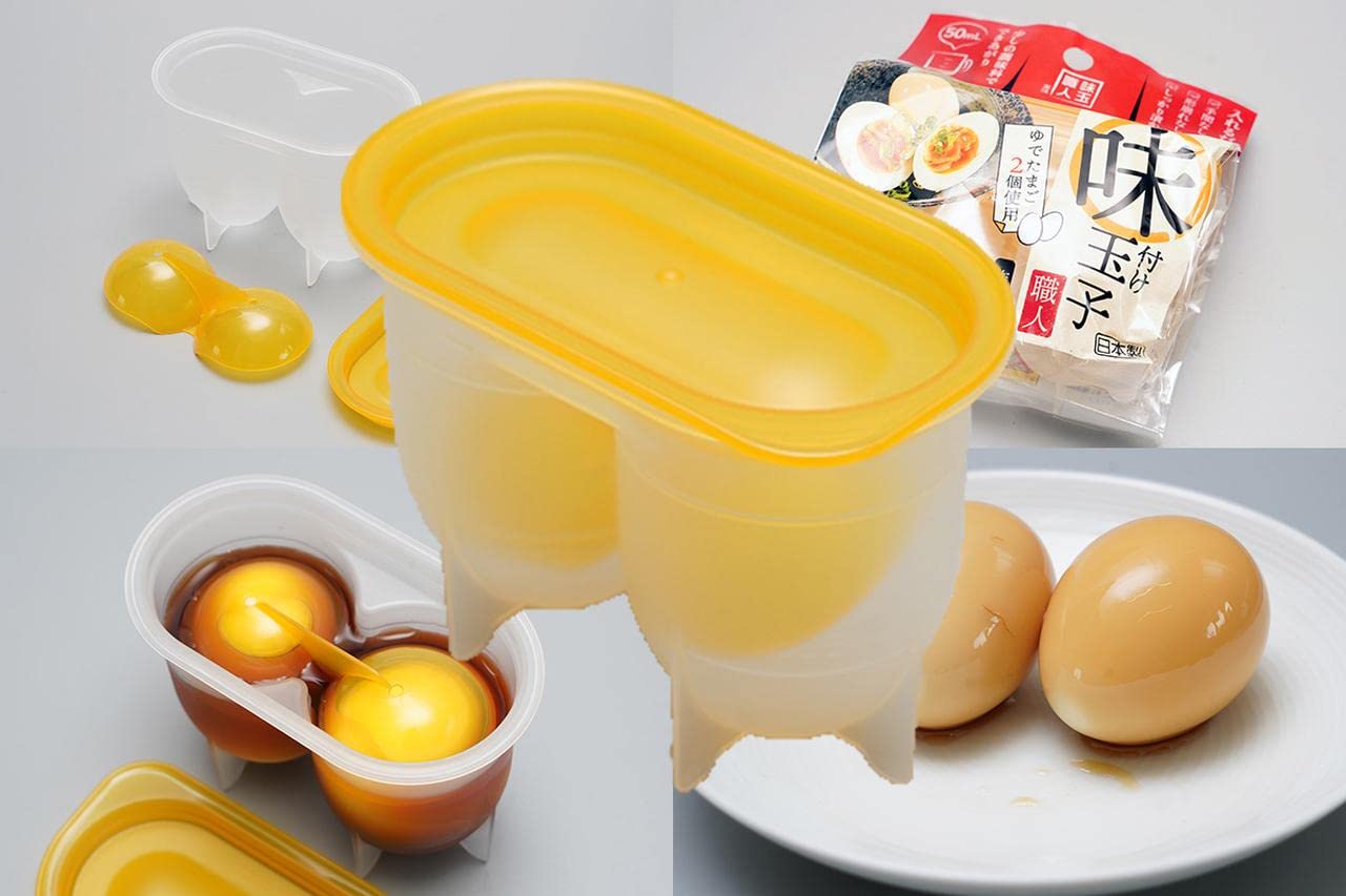 Japanese seasoned egg maker soy sause 2eggs, Easy to make with boiled eggs