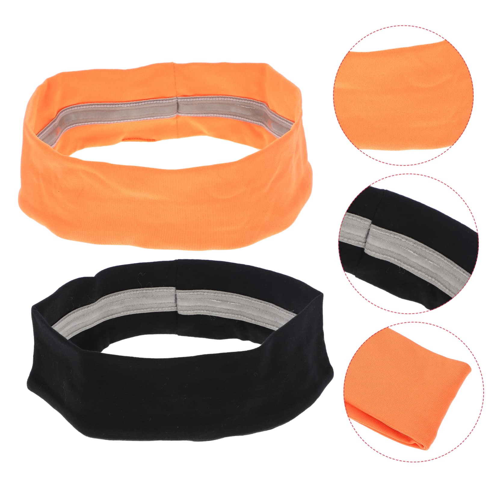 HANABASS 4 Pz sportiva palestra fasce palestra per assorbire il sudore fasce atletiche corsa bandana hijab per fitness per il sudore yoga sciarpa Mancare