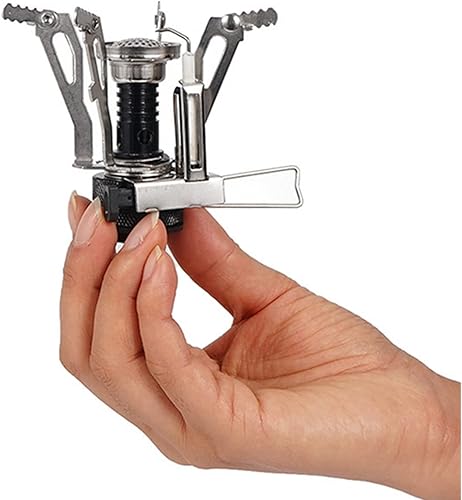 Miniatura 2 de Yodo Ultraligero mochila estufa con encendido piezoeléctrico portátil mini estufa para acampar al aire libre senderismo cocina caza pesca