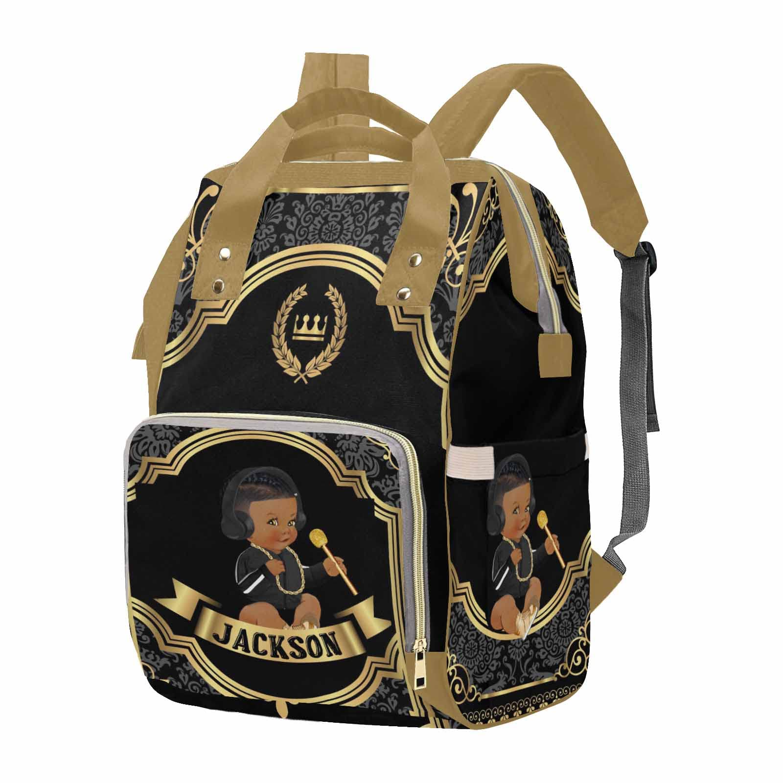 M YESCUSTOM Custom Diaper Bag Personalized Name Baby Bag Customized Mommy Bag Backpack for Men Women