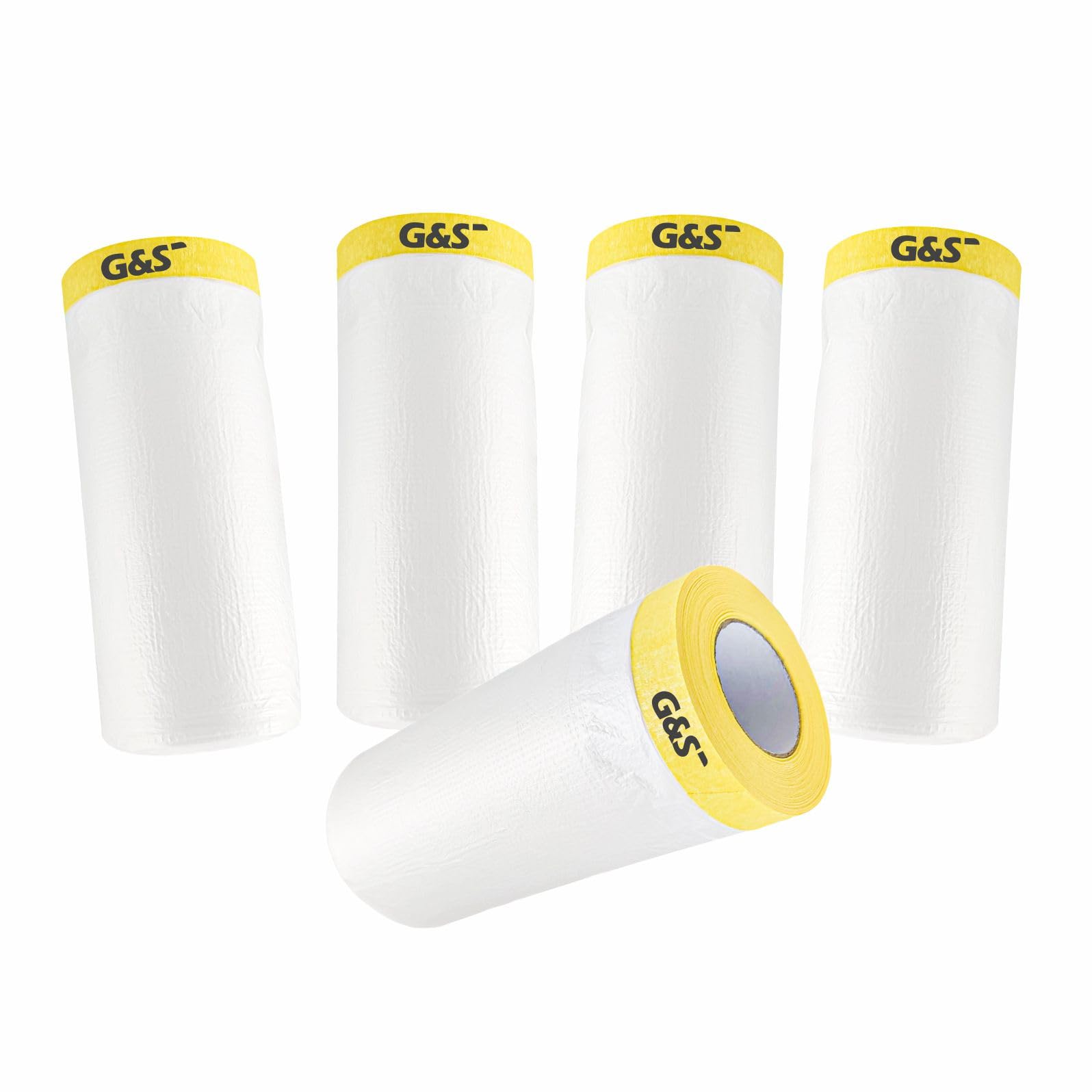 G&S Pre Taped Masking Film I Paint Protection Film Tape for Automotive painting, Covering for car, floor, wall and furniture (Width- 1.1 Meters (1100mm) X 20 Meters, 5) (B0CQQSPMJT) Amazon Price History, Amazon Price Tracker