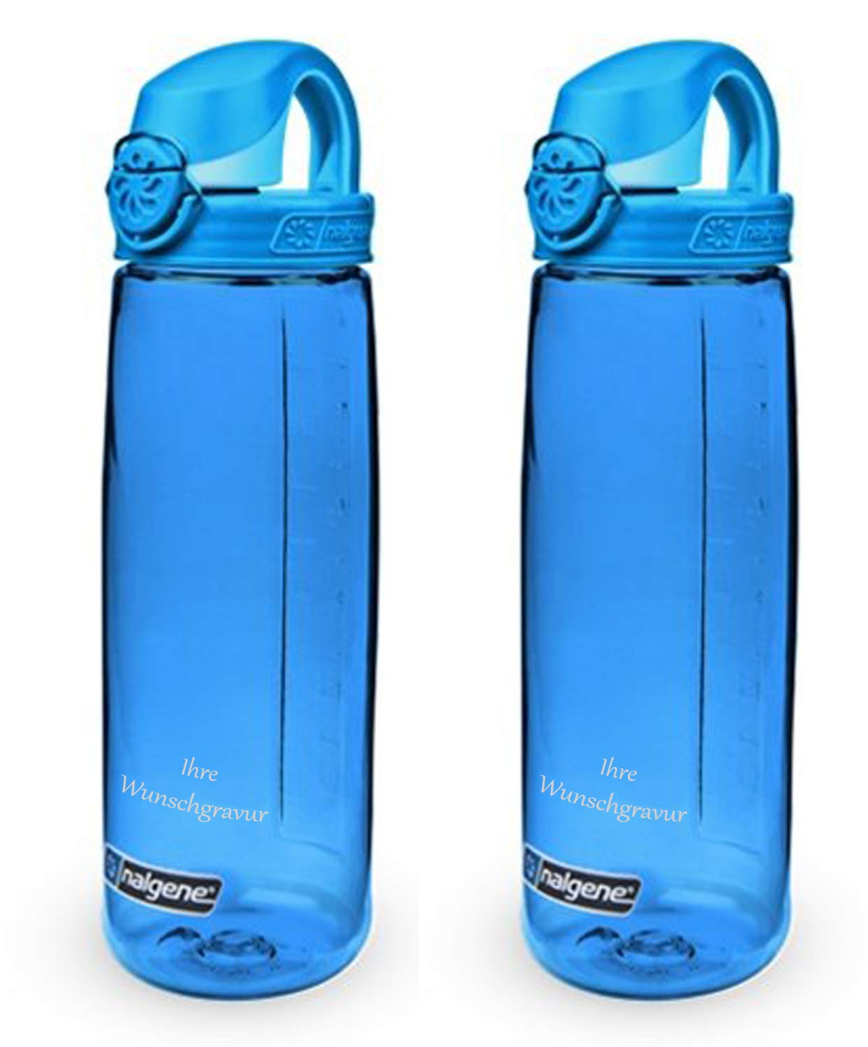 Nalgene 2er Set Trinkflasche 'OTF' – 0,65L, mit Namensgravur