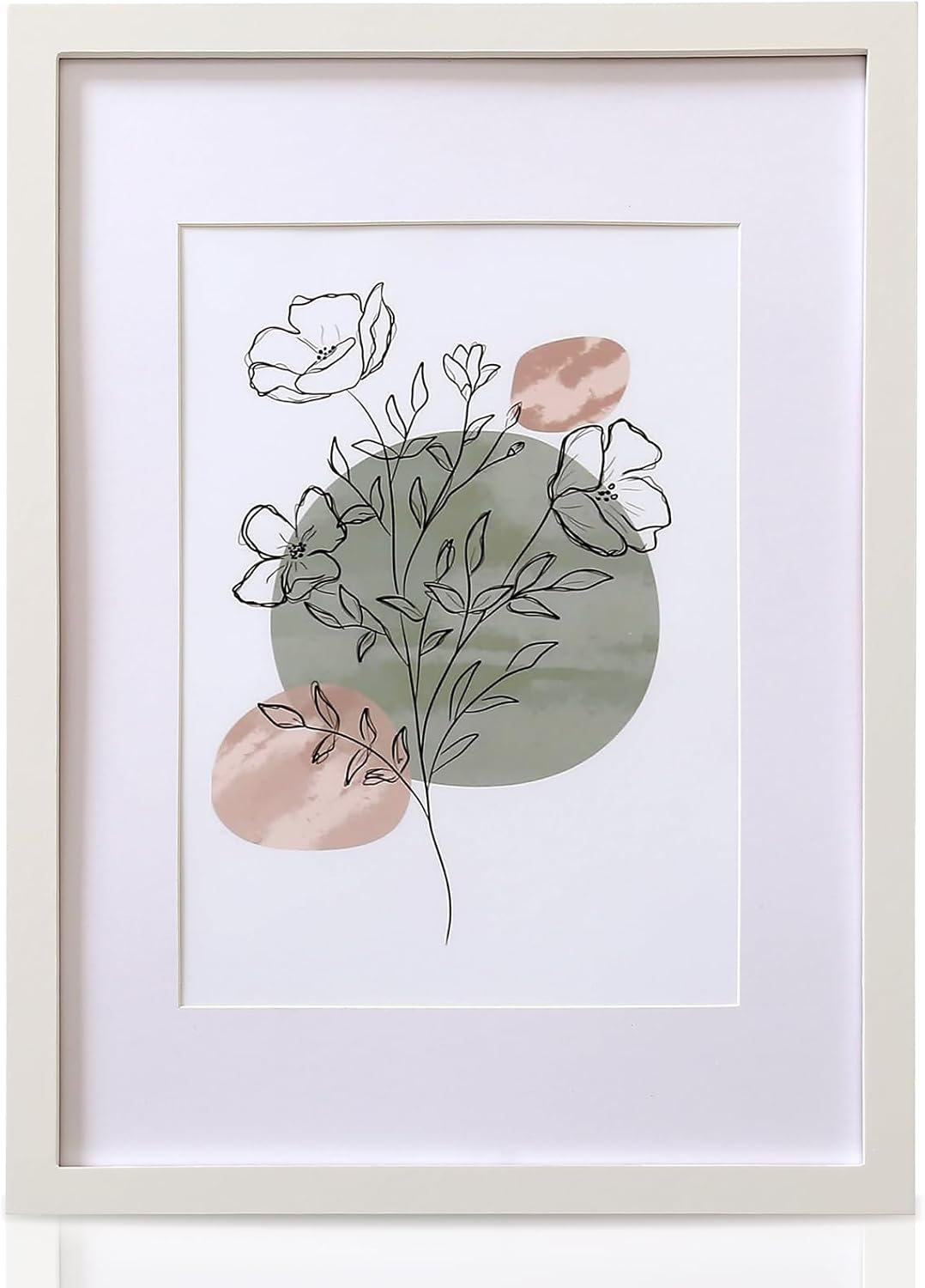 Cispree A3 Photo Frame, A3 Wooden Picture Frames with Mount for A4