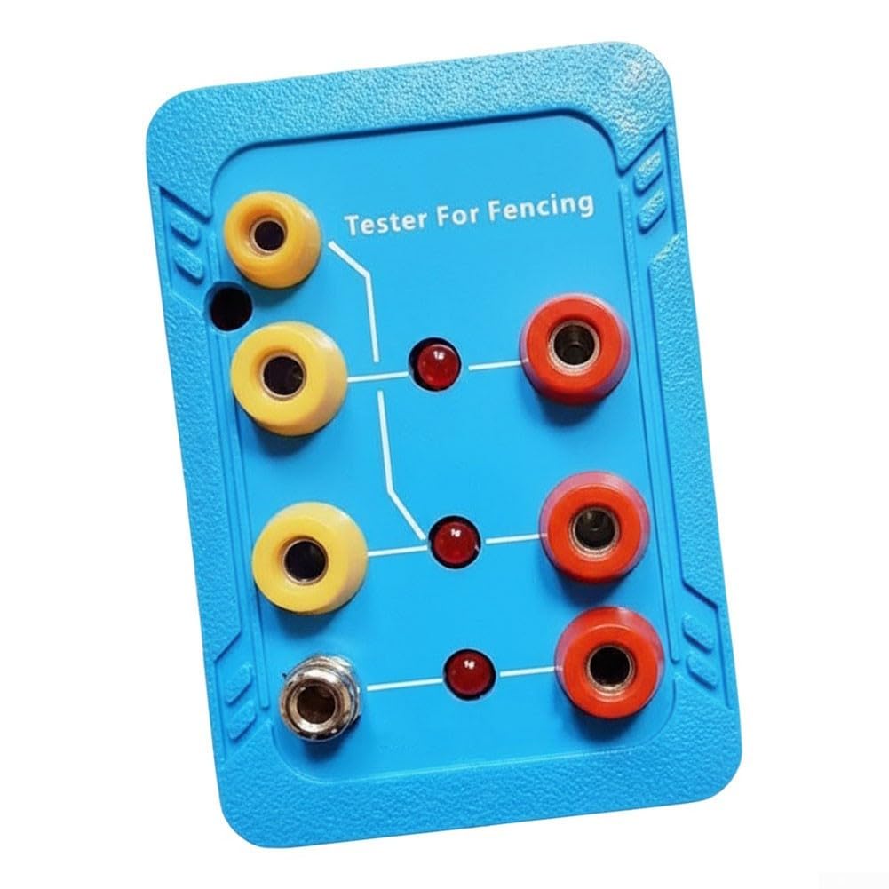 Strumento di recinzione Tester Foil Epee Cable Check Fencing Tester Tool | Presa a doppia fila, ID cavo rapido, compatibile con foil sabre epee, controllo circuito istantaneo, prestazioni affidabili