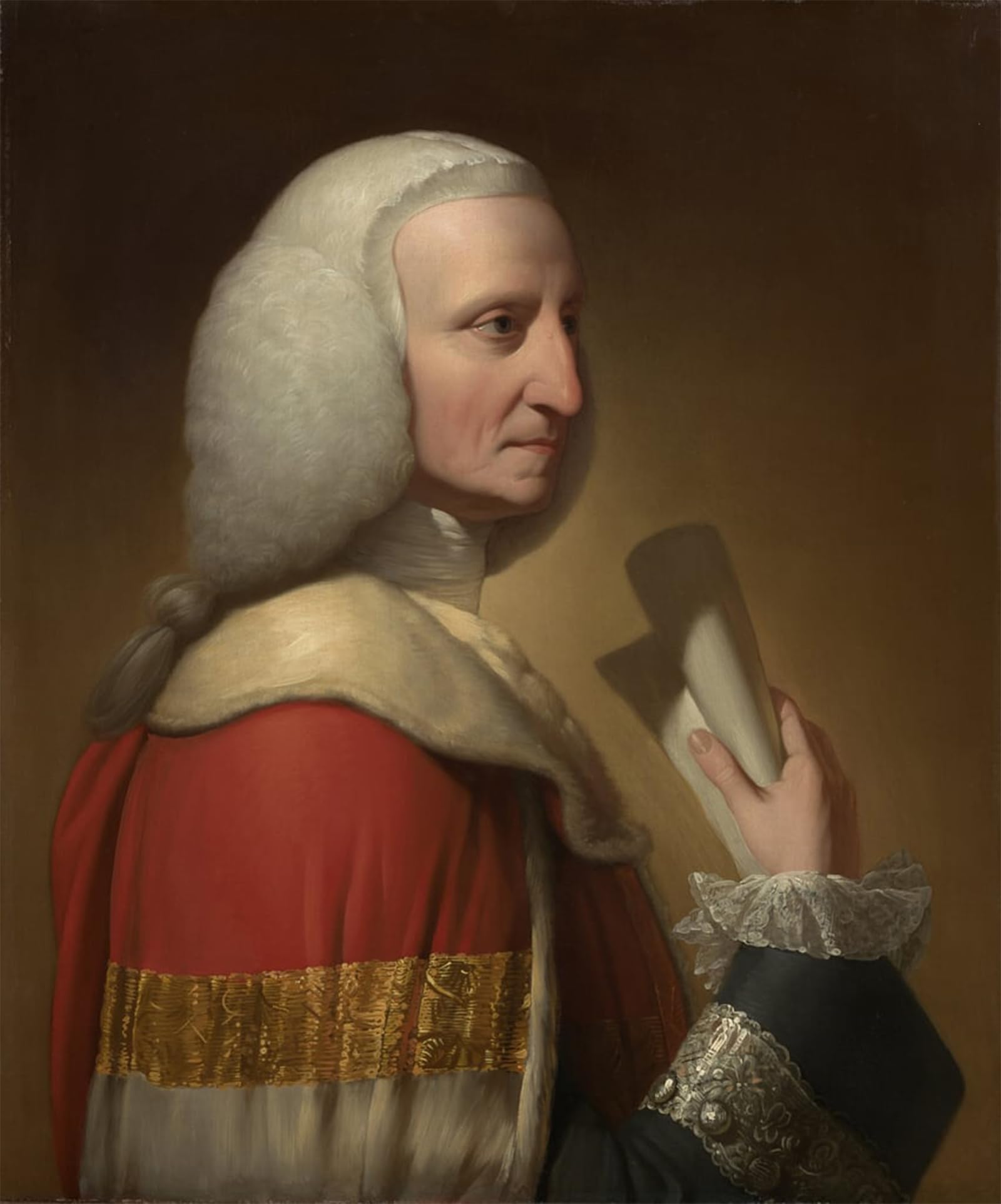 POSTERIIk Famous Print Pop Art Wall Art Graffiti Portrait of George First Lord Lyttelton by Benjamin West Art Prints for Home Decor 60x90cm