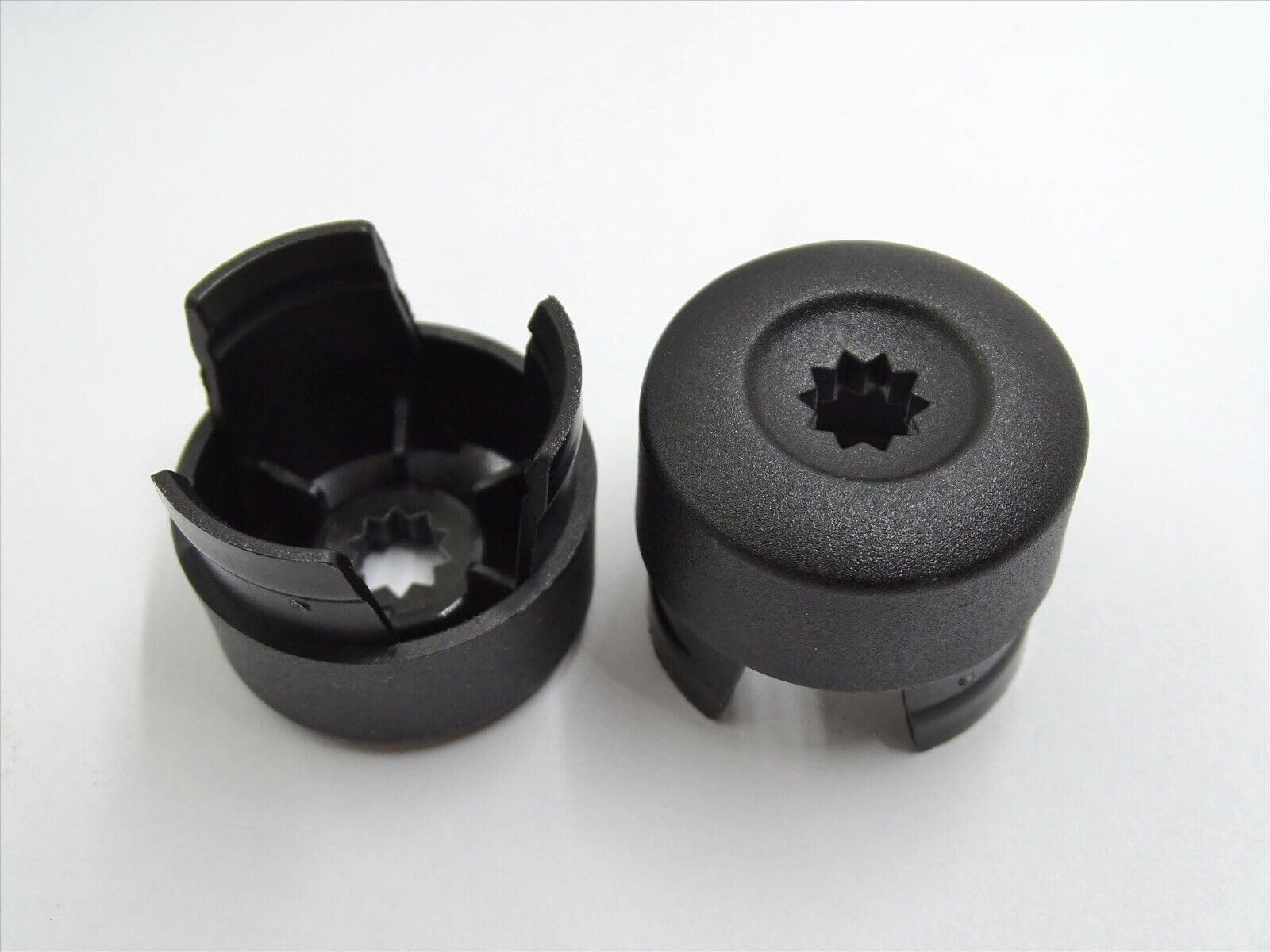 Partsdealers - Tappi per dadi ruota per VW TRANSPORTER T5 T5.5 TOUAREG AMAROK 19 mm, colore: nero x 20