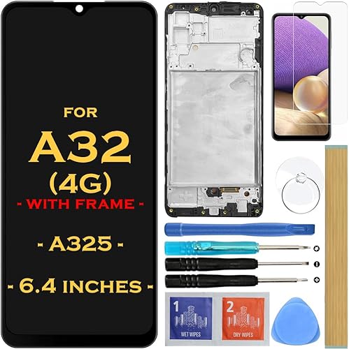 Reemplazo de pantalla LCD táctil digitalizador Asamblea para Samsung Galaxy A32 4G A325F A325U A325M A325N pantalla táctil de 6.4 pulgadas (no para