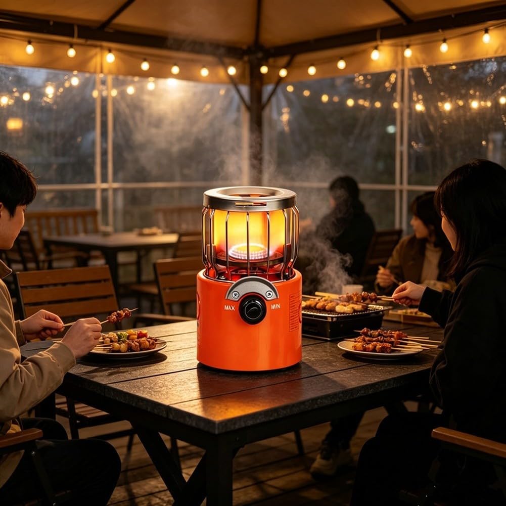 Besttoolifes Estufa de Camping para acero Inoxidable al Viento Estufa de Camping