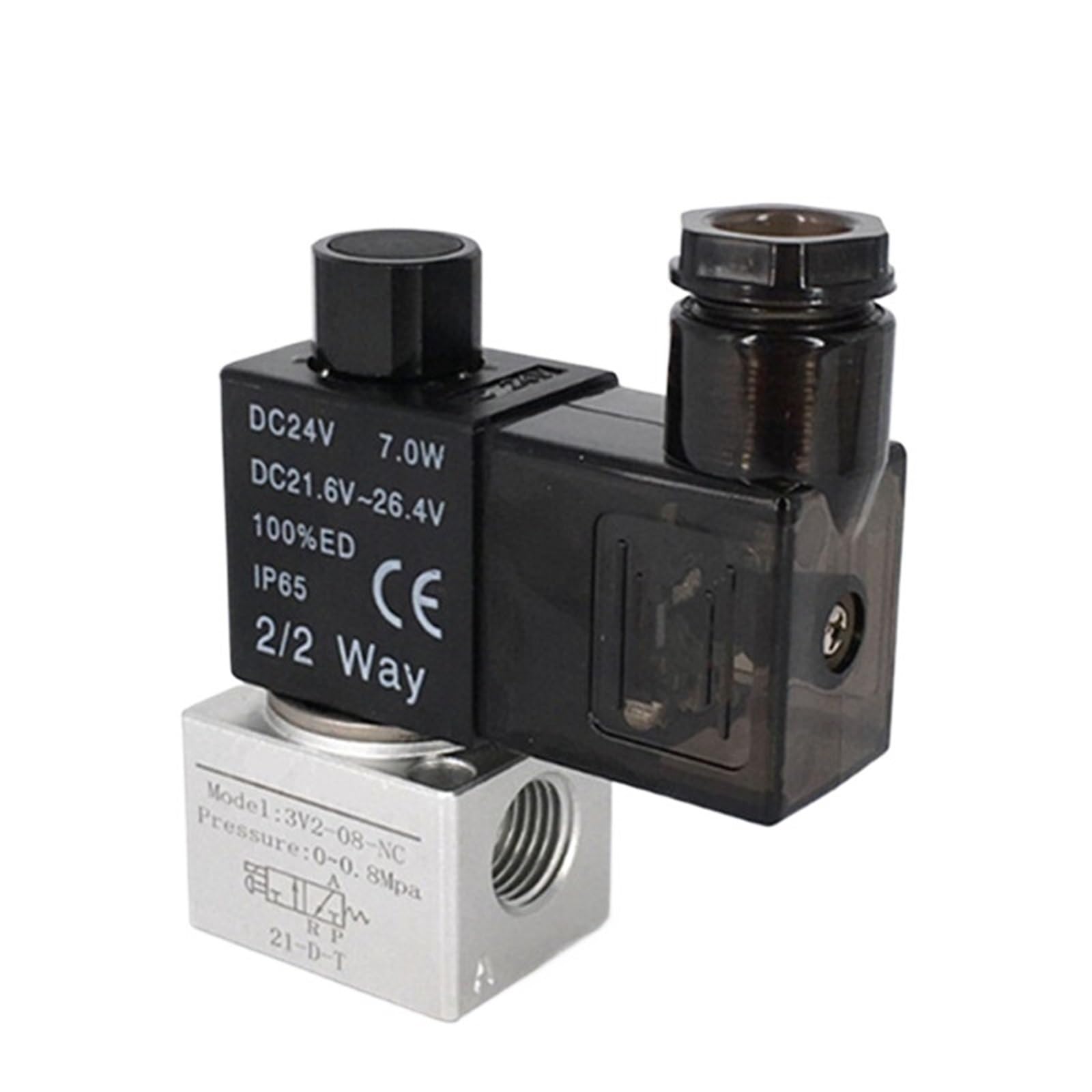 Électrovanne à vide 3V2 2 positions terminal NC 12V à commutation magnétique rapide