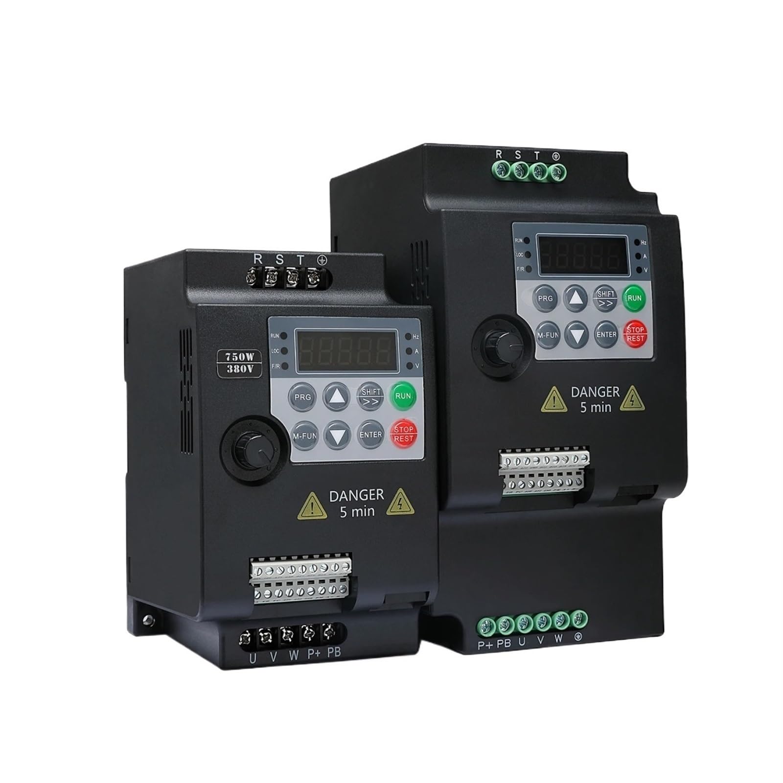 Variateur de fréquence VFD 0,75 KW 1,5 KW 2,2 KW 4 KW 5,5 KW Convertisseur de fréquence 1PH/3PH 220 V 380 V Convertisseur de Sortie Variateur de fréquence(Panel and Cable)