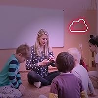 Vista 76 de Cloud Neon Signs, LED Light for Wall Decor, Battery or USB Powered for Bedroom Aesthetic Teen Girl Kid Room Christmas Wedding Party (White)