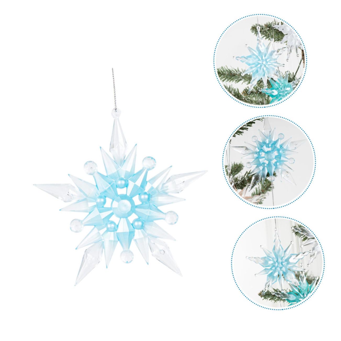  クリスマスの雪の結晶型オーナメント Amazon.co.jp: CORHAD クリスマスツリー用製吊り下げオーナメント 雪の