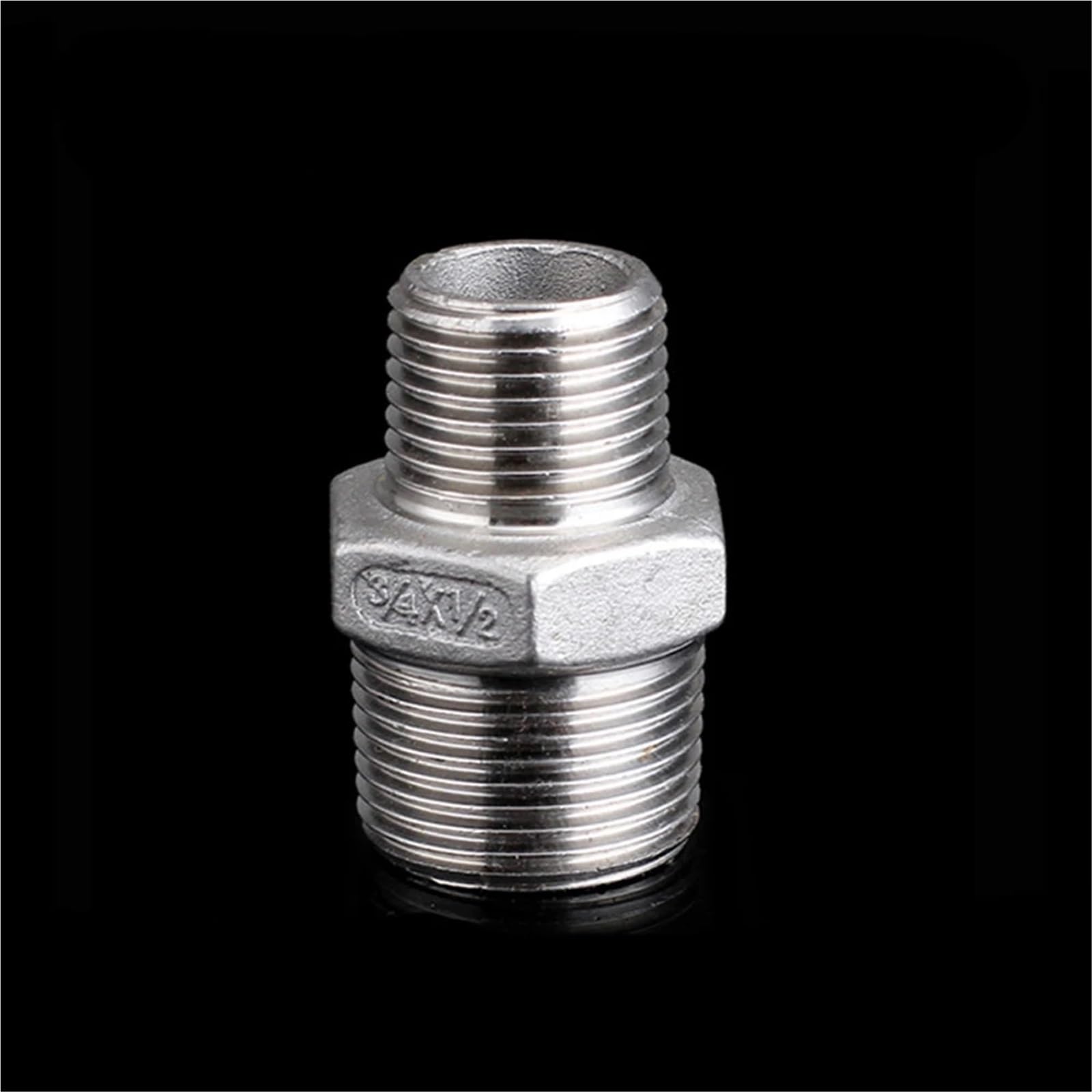 1/8" 1/4" 3/8" 1/2" 3/4" 1" 2" 3" 4" bspt Male Reducer Hex Nipple 304 Stainless Steel Pipe Fitting Connector Coupler (2 To 1-1l4 inch) Brass Hose
