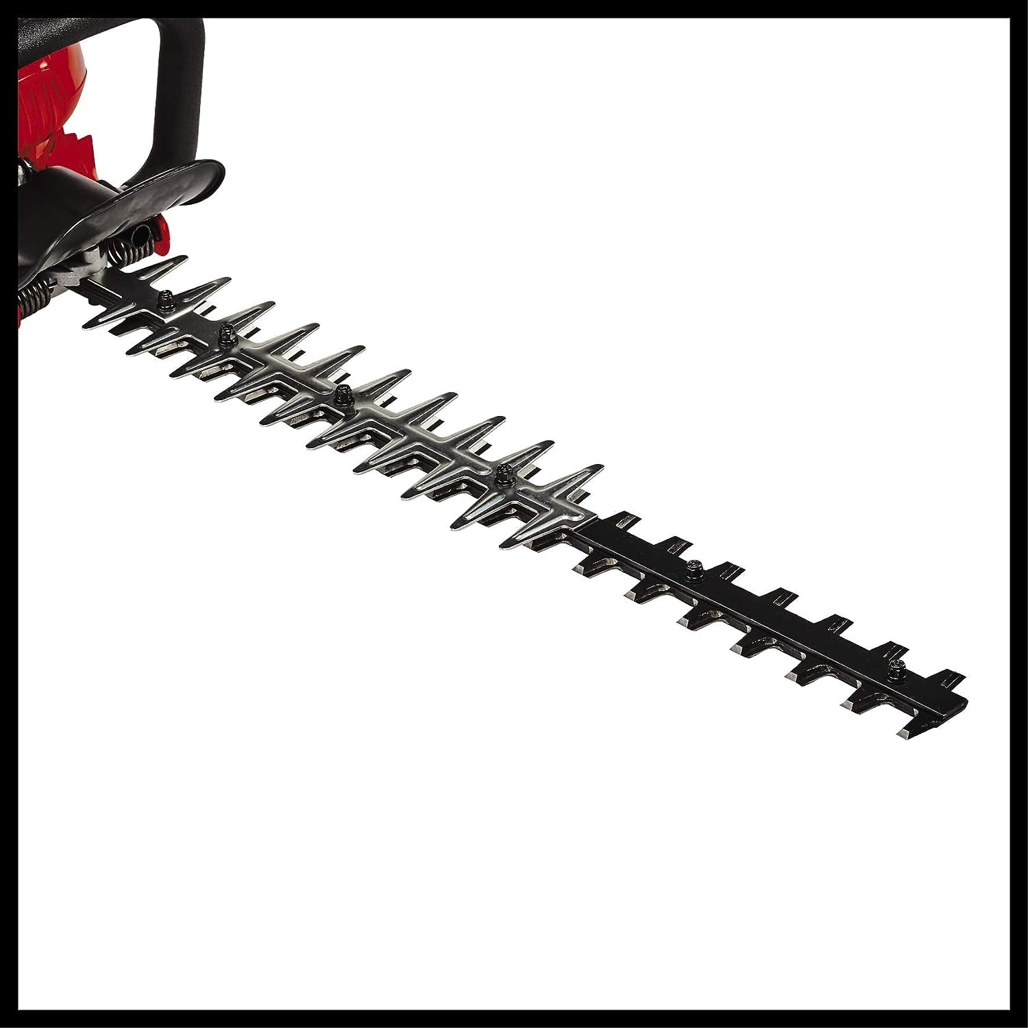 Einhell GE-PH 2555 A Benzin-Heckenschere (24,5 cm³, 55cm Schnittl., 28mm Zahnabstand), Fliehkraftkupplung, drehbarer Handgriff, Anti-Vibrations-System