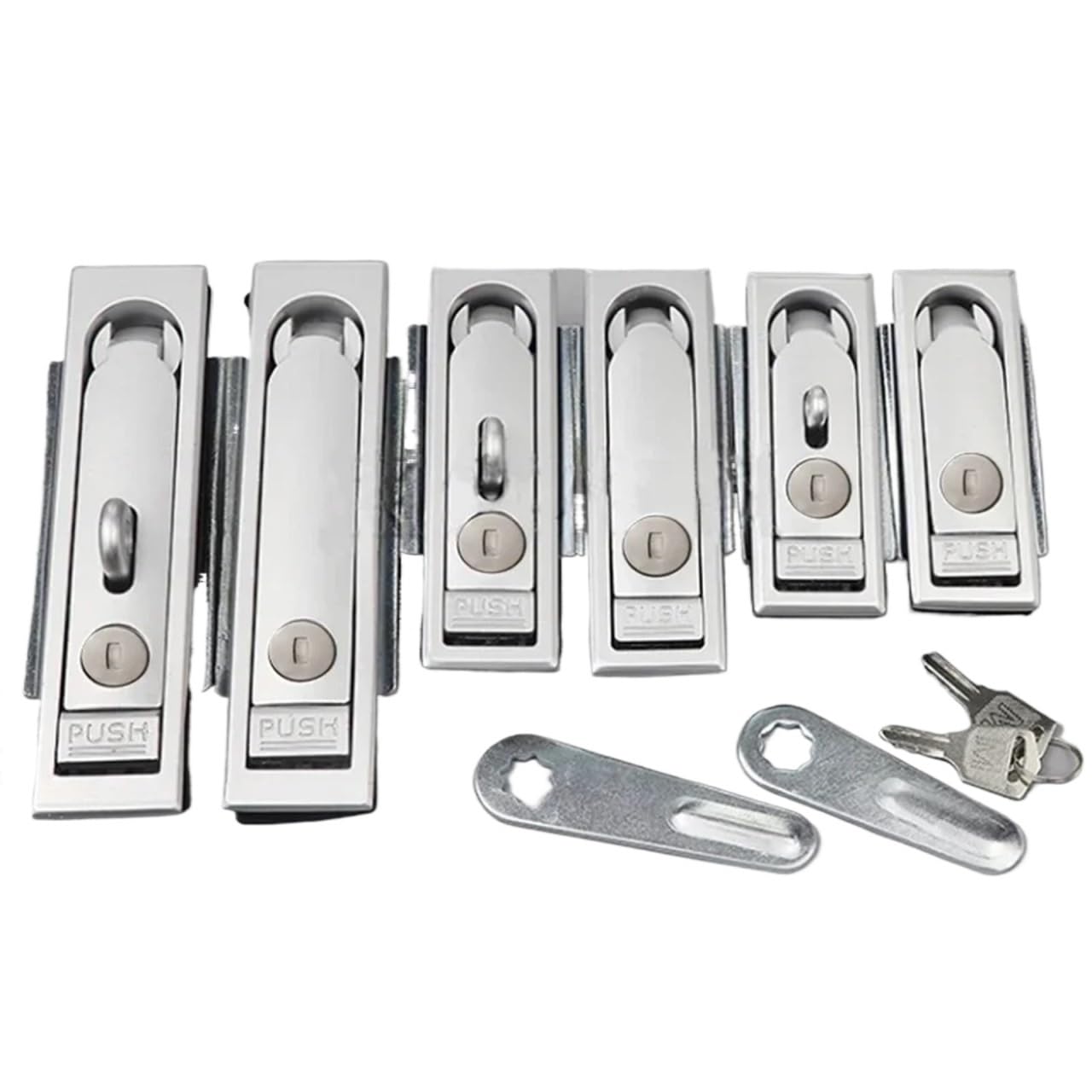 Poignée de meuble avec serrure à clé MS213 G en zinc pour placard industriel