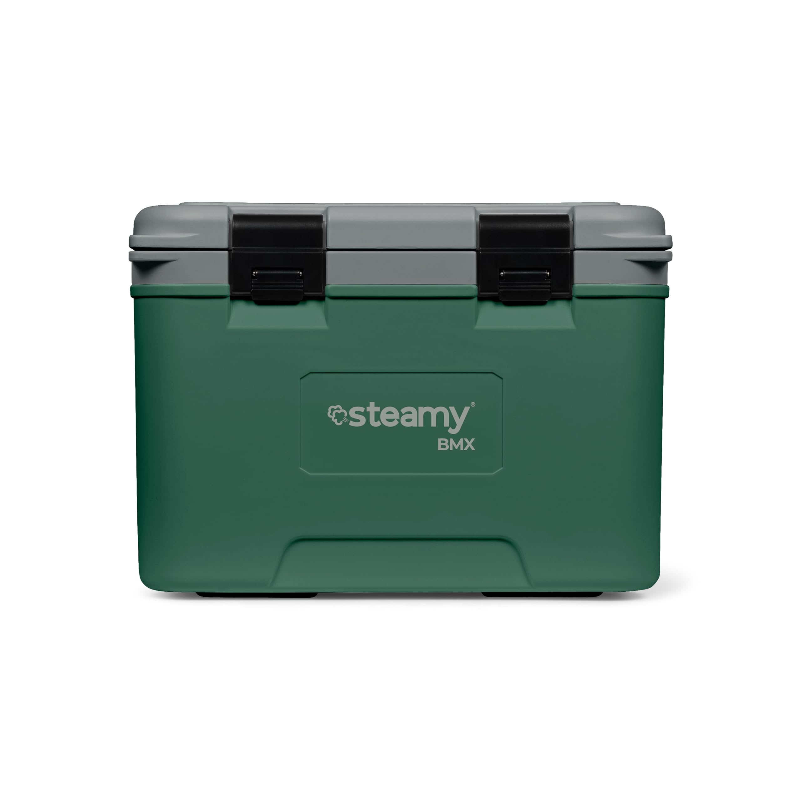 Steamy BMX 21 Glacière spécialement conçue pour Le déjeuner et Le Chantier avec séparateur et Plateau d'insertion, 21 litres, Verte
