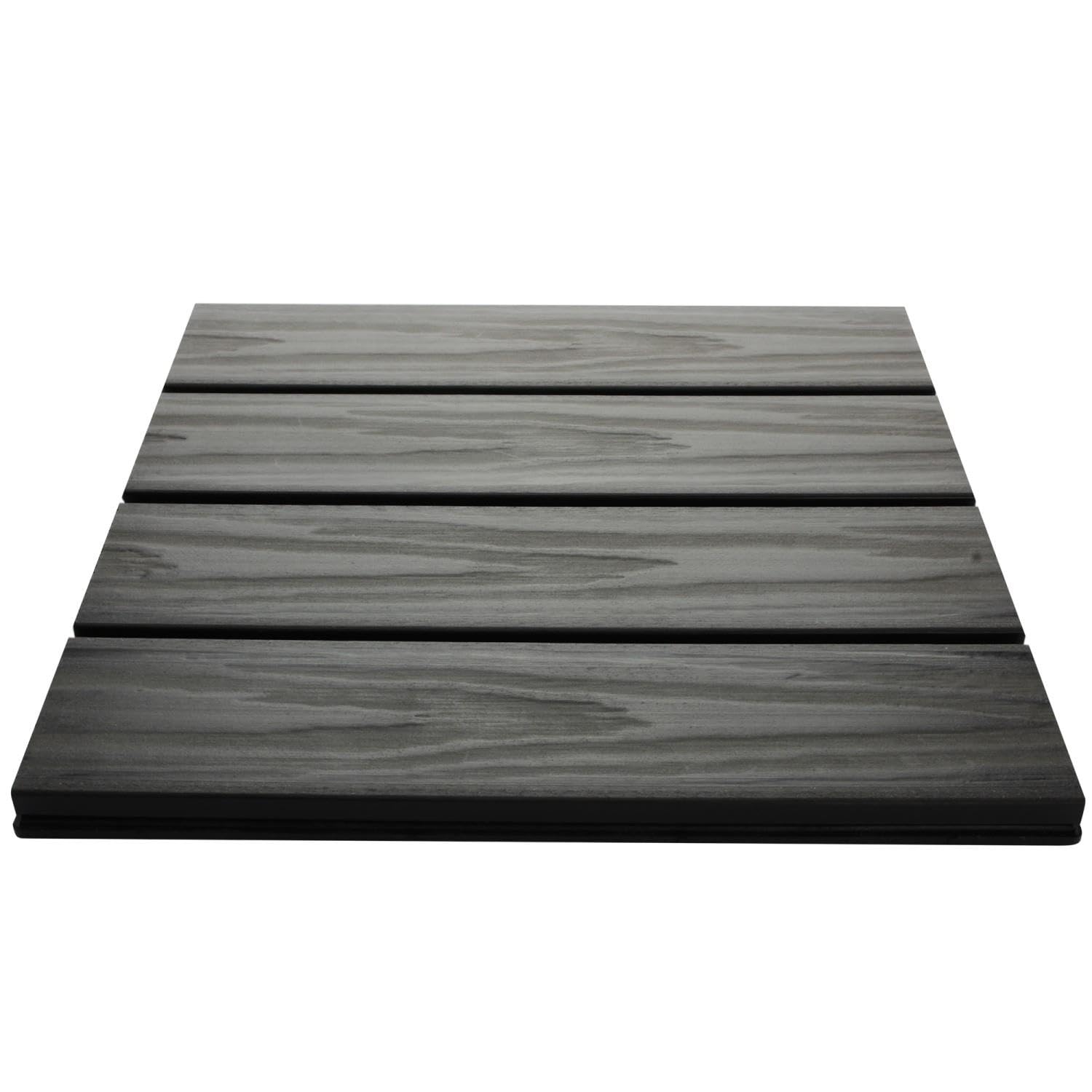 ESTEXO Piastrelle per terrazze in WPC Topmulti piastrelle da giardino, 30 x 30 cm, sistema a incastro antracite, 2 m²