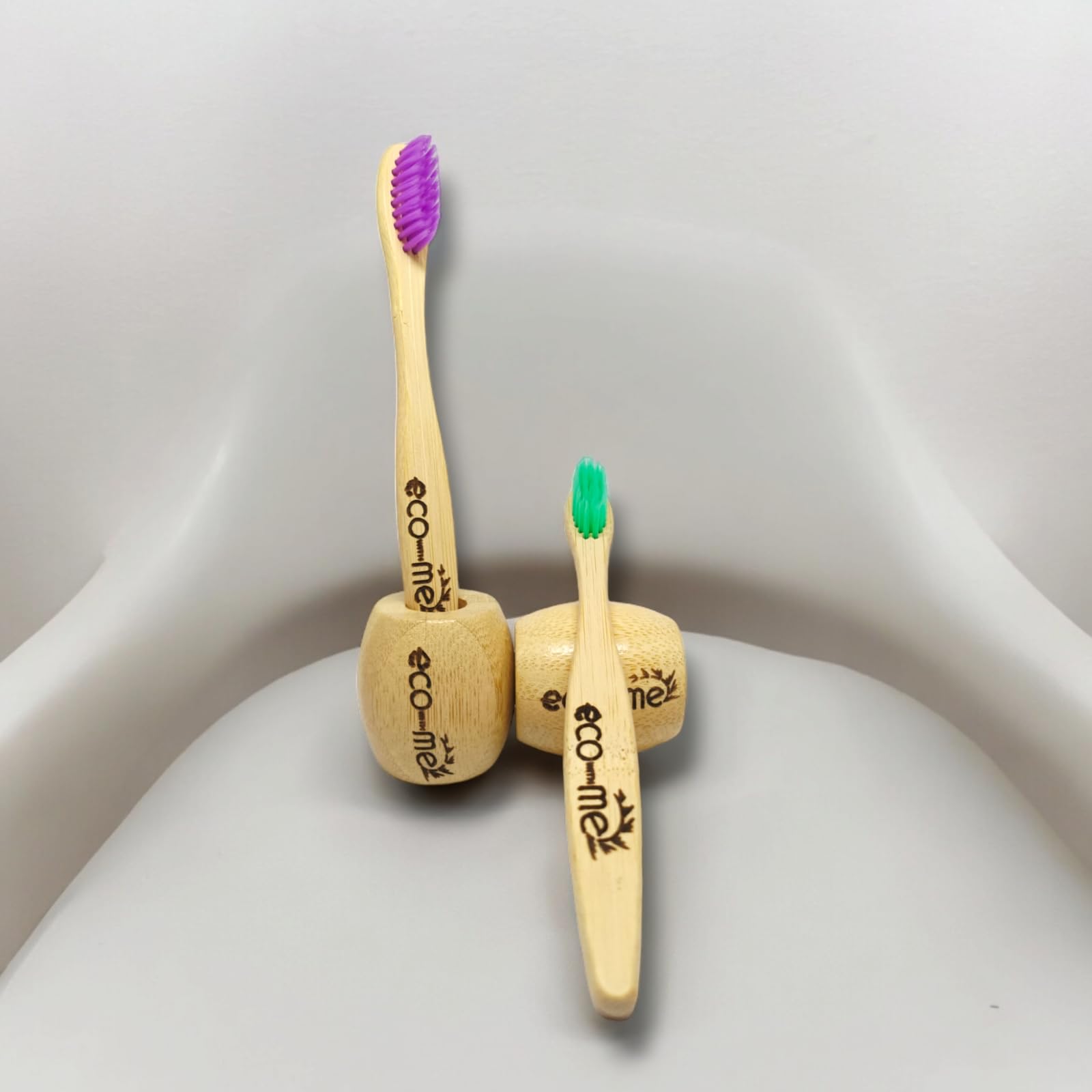 Eco with Me Kids’ Bamboo Toothbrush: A Joyful, Eco-Conscious Choice for Little Ones Who Love to Brush and Protect the Planet.(Pack of 2)