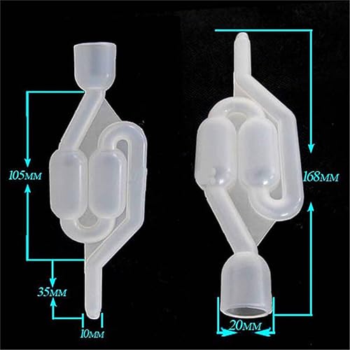 Miniatura 3 de Airlock plástico de la burbuja que elabora la esclusa para la fabricación de cerveza y vino