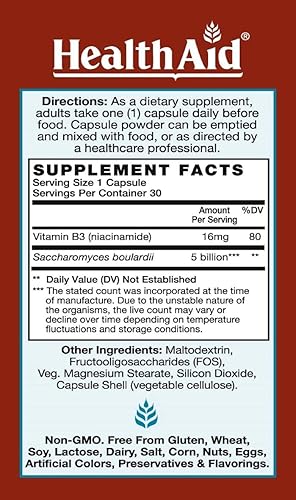 Miniatura 2 de Sacardi, 5 mil millones con vitamina B3, una vez al día, 30 ct