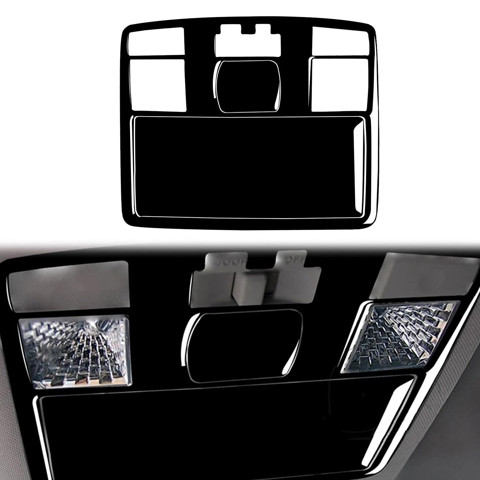 Pegatina Decorativa De Plástico Negro Panel Luz De Lectura Delantera Interior Del Coche Para Mazda RX8 2004 2005 2006 2007 2008 (13-B LHD RHD)