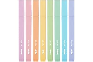 Mr. Pen - Pastel Chisel Tip Highlighters (8-Pack)