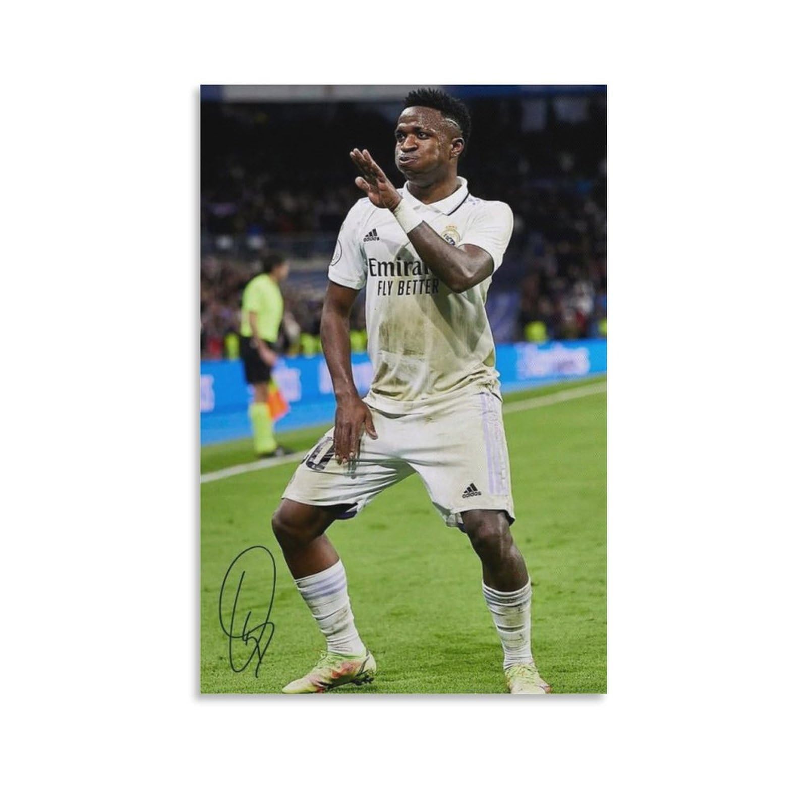 ASUIU Vinicius Jr Canvas Poster Poster Painting Canvas Wall Art Living Room Posters Painting 08x12inch(20x30cm)