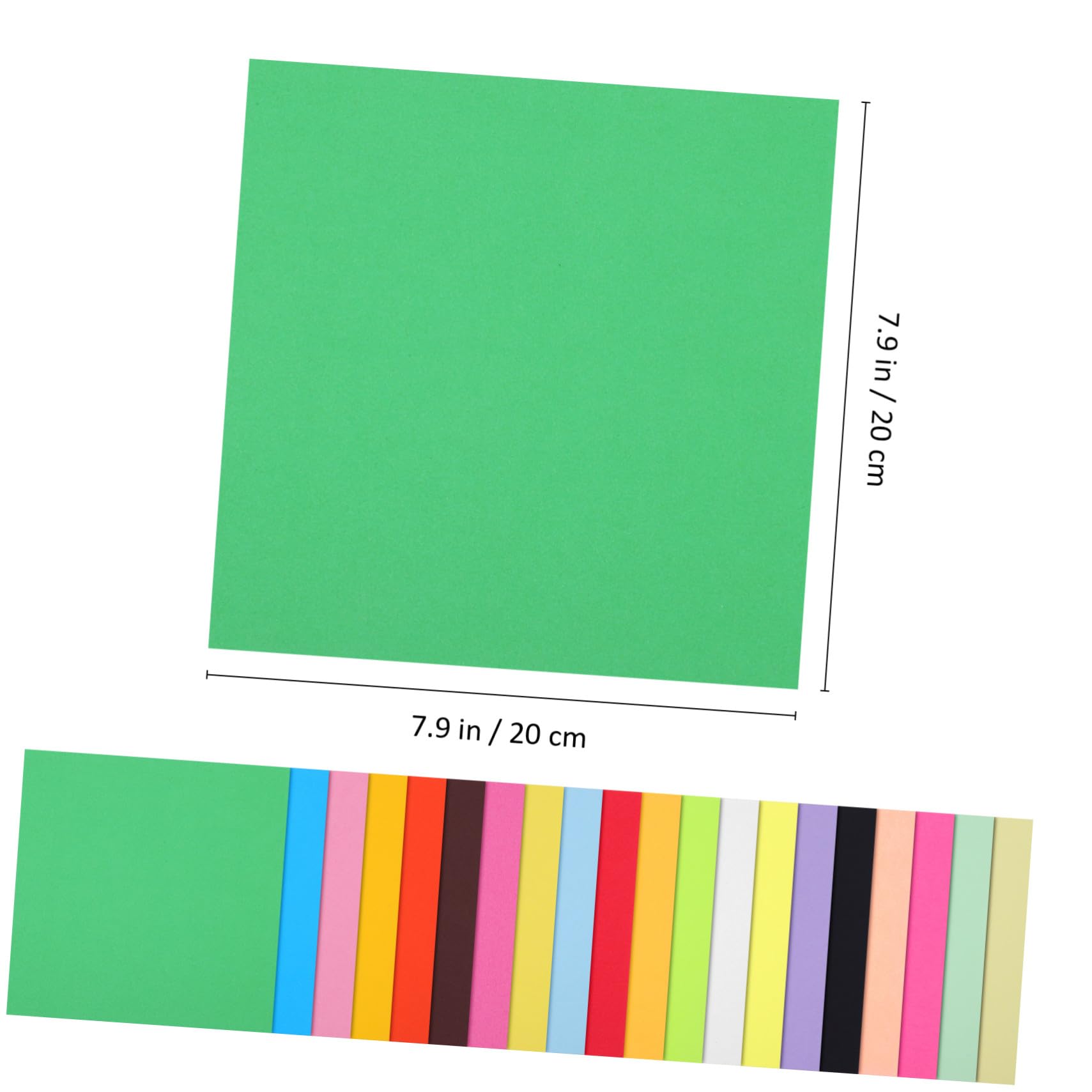 Papel de Origami de Colores Mixtos 200 Piezas Cuadradas