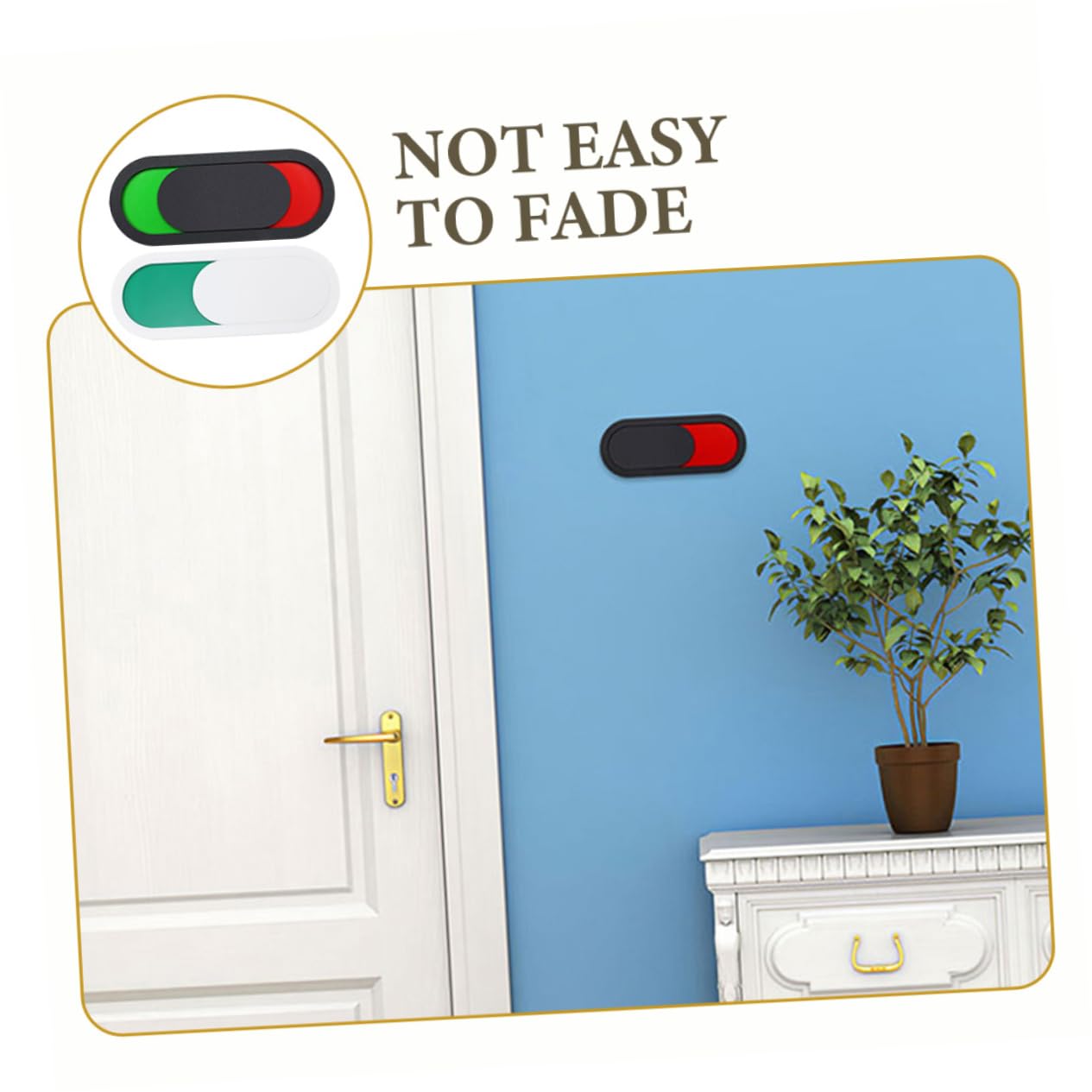 ARTIBETTER 5 Series Estado De Cambio De Número De Casa Para Detener Ocupado Condujo Señal De Puerta No Molestar Divertido Signo De Privacidad Baño Oficina Plexiglás 6 Piezas X 5