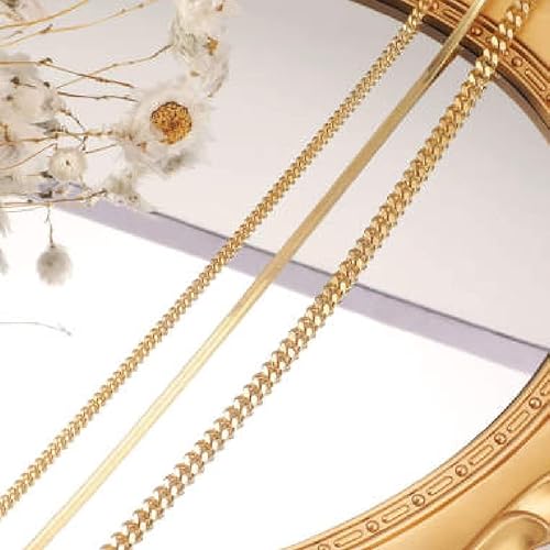 Maellis Dainty Gold Bracelets Set For Women 18K Real Link Chain Adjustable Stackable Bracelets Set For Women Teenager Cute Anklet Bracelet Pack Gifts (Style3Pces) #TOP3