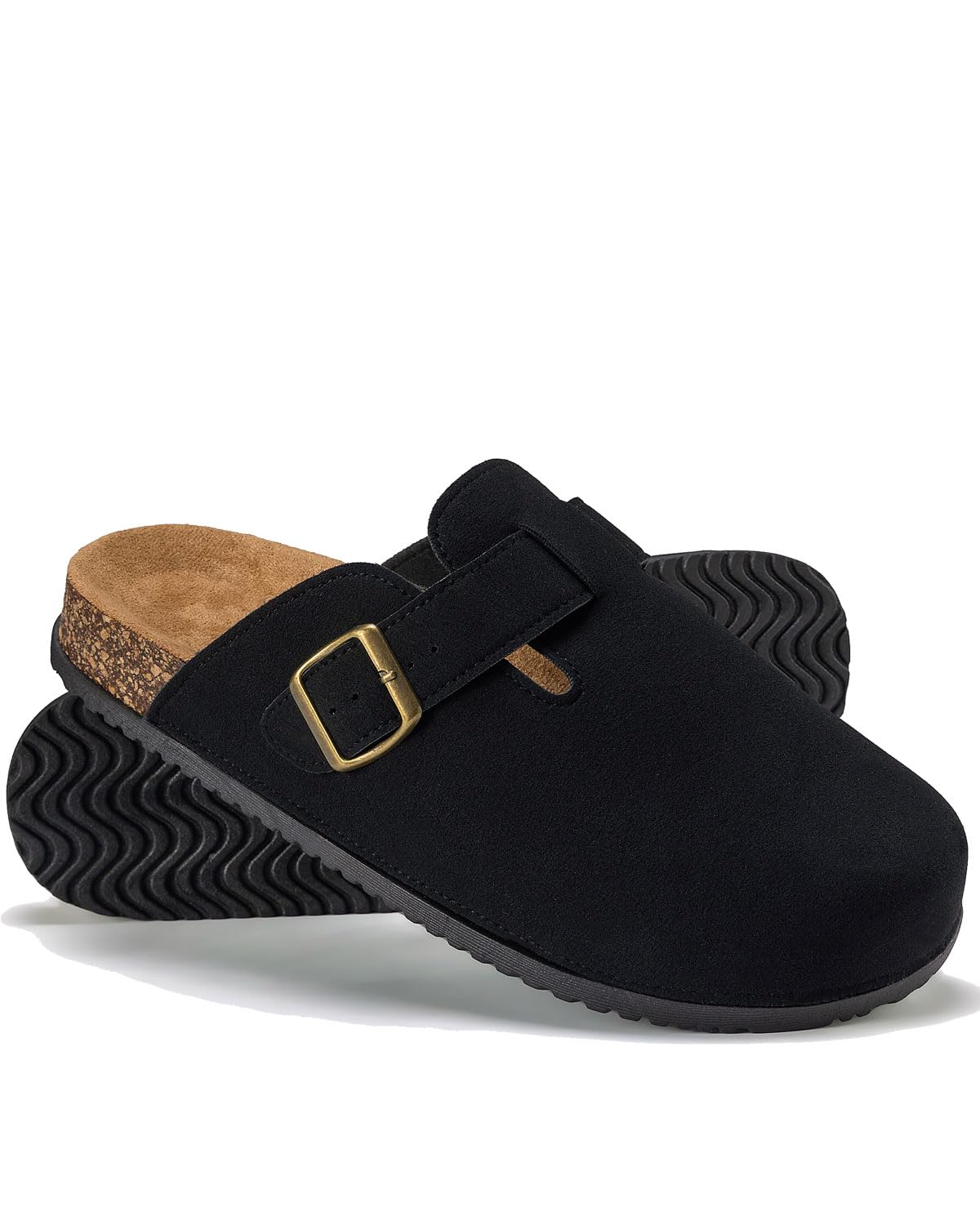 LANGDU Sabots Mules Homme Femme Cuir Antidérapants Semelle Bout Fermé 38-46