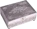 Produktbild Find Something Different Etwas Finden, verschiedenen Holz geprägt Silber Finish Lotus Flower Tarot Aufbewahrungsbox, Mehrfarbig