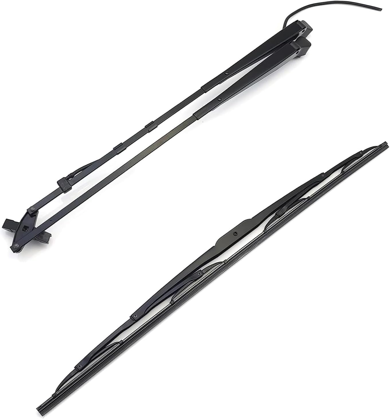 Wiper Arm Blade Kit 47778552 47405956 Compatible with Case TR320 TV380 Skid Steer Loader for New Holland C227 C232 C238 C213 TRACK LOADER