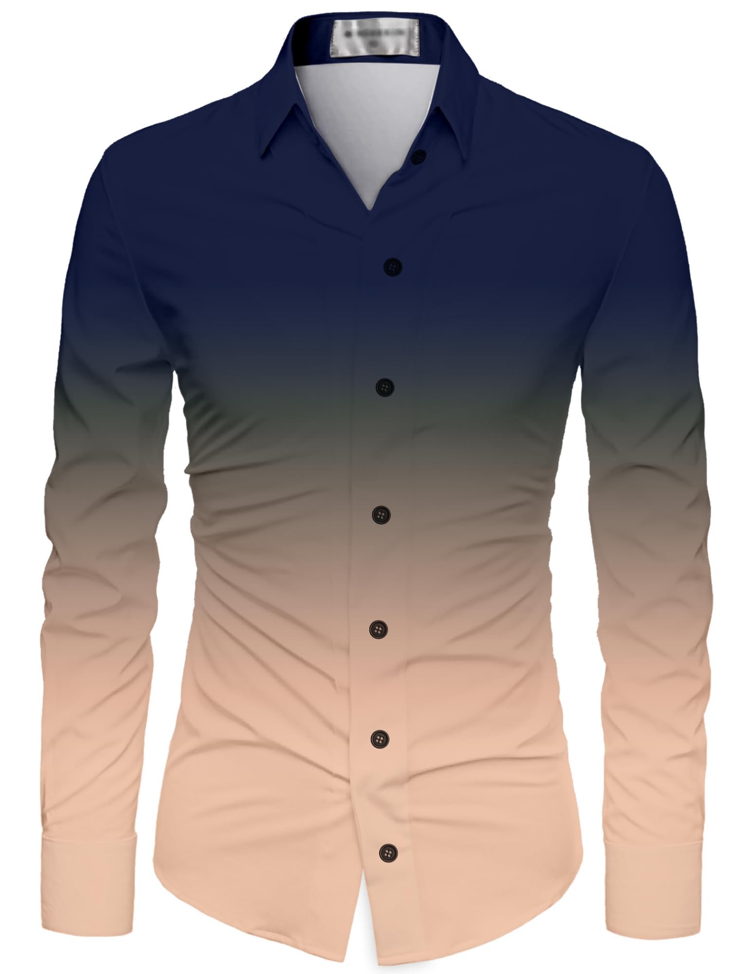 bixen Men's Unstitched Polycotton Shirt Fabric Printed, Soft & Breathable Dress Material for Custom Tailoring, Office Casual Wear-picture-25