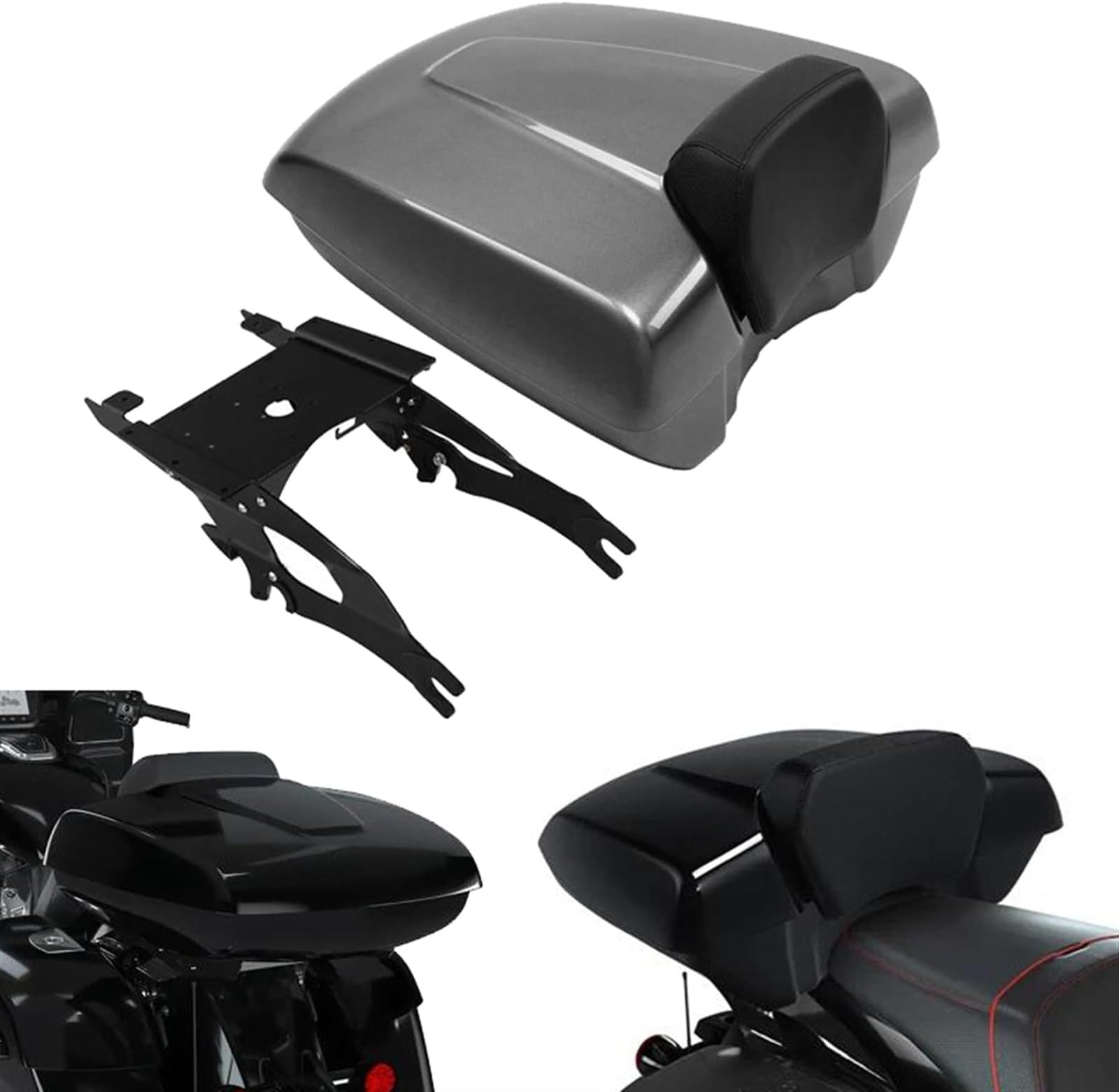 Low Profile Pack Trunk Backrest Mount Rack For Roadmaster 2015 2016 2017 2018 2019 2020 2021 2022 2023