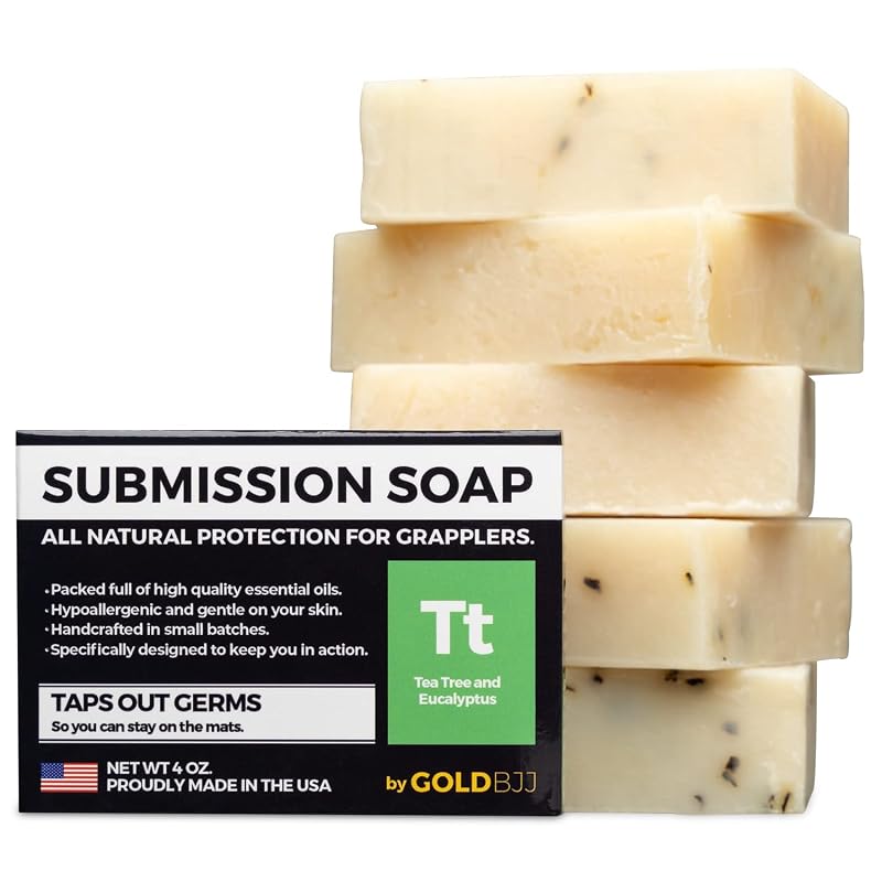 Sabonete em barra Gold BJJ com óleo de melaleuca Classic Tea Tree, pacote com 5 unidades