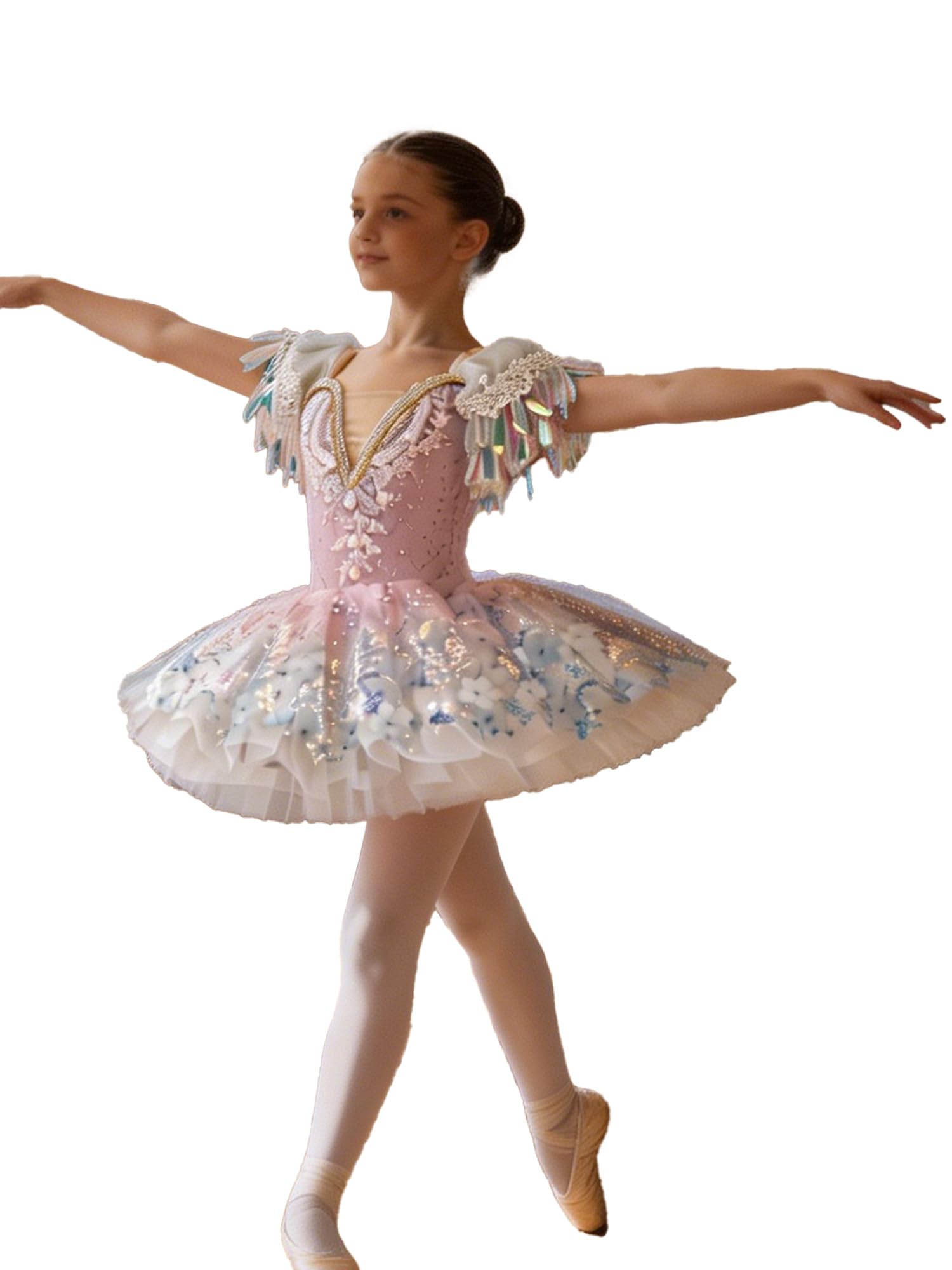Tutu Ballerina Bambina Vestito Danza Classica Bambina Vestito Ballo Principessa da Balletto per Bambine Danza Latina Ragazza Ballo