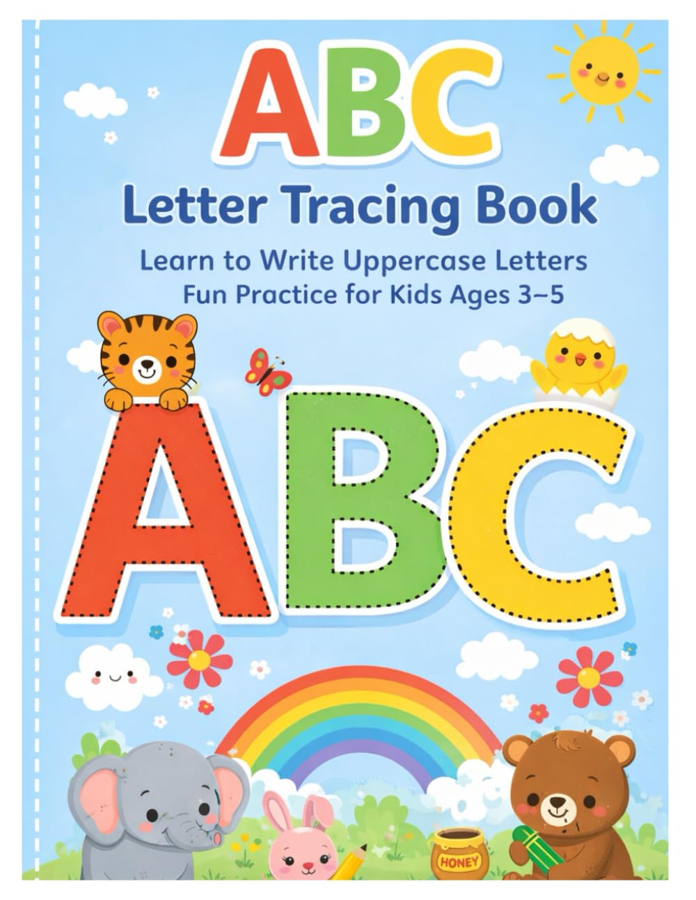 ABC Letter Tracing Book: Learn to Write Uppercase Letters | Fun Practice for Kids Ages 3–5