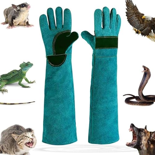 Jossens Blue and Black 23.6 Inch Cat Bite Proof Gloves, Protective Glove