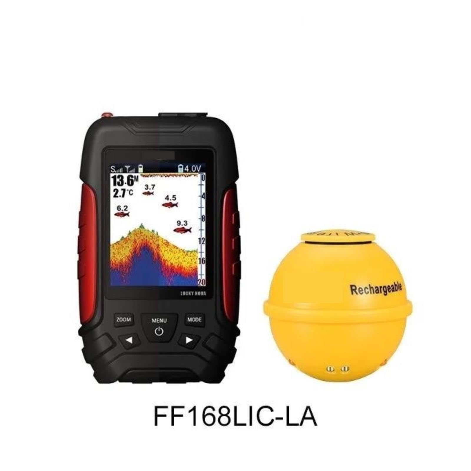 Ecoscandaglio marino Cercatore di profondità Sonar wireless Display a colori da 2,8 pollici,Alta definizione